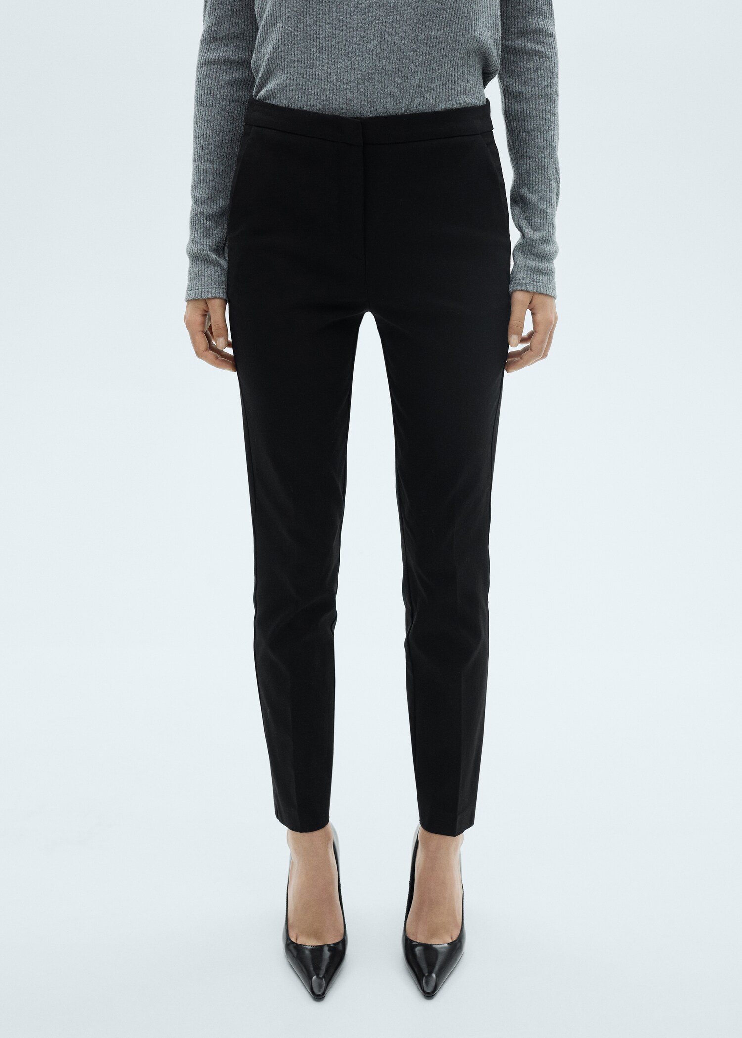 Pantalon cigarette crop - Plan moyen