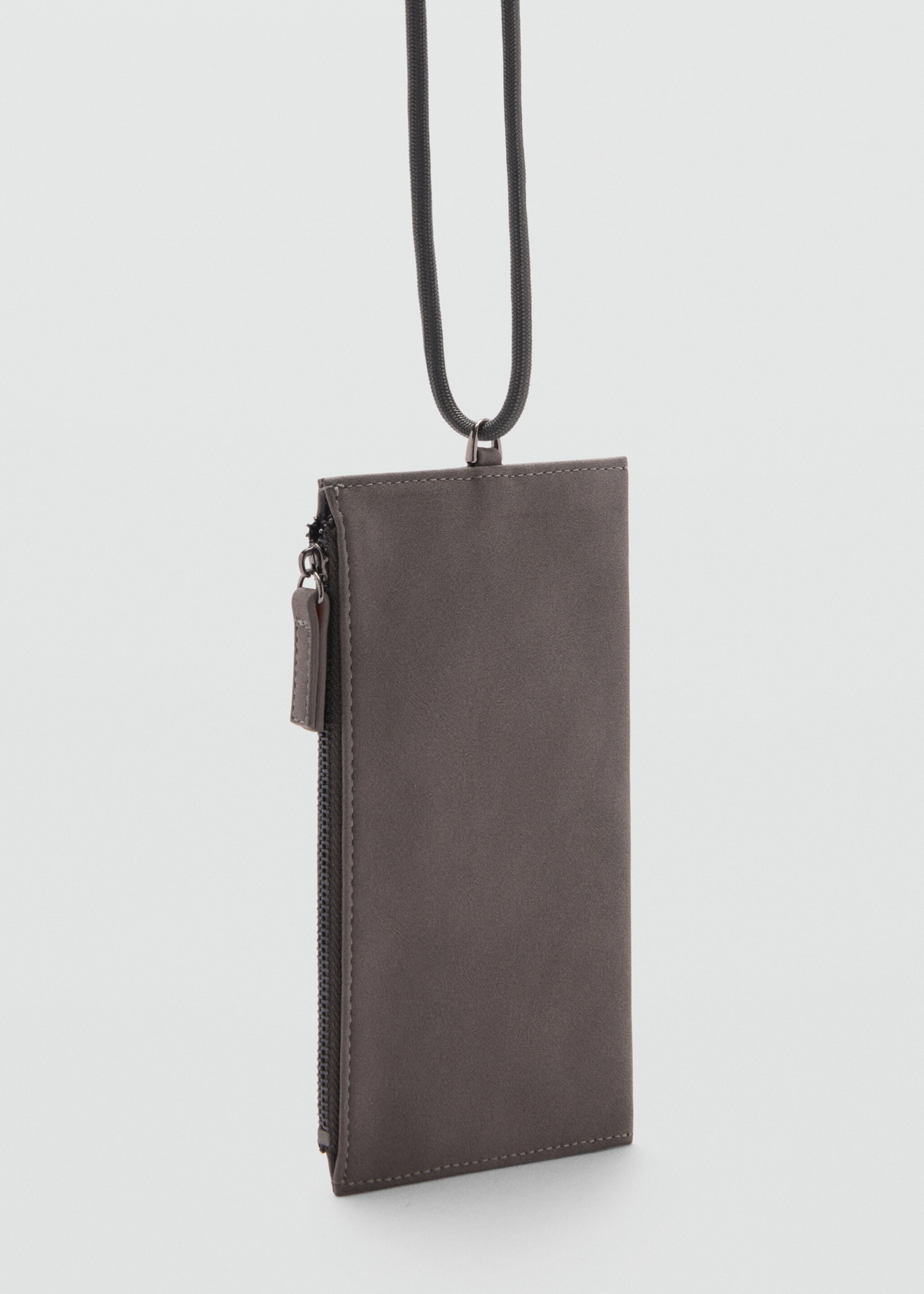 Mini shoulder bag card holder - Medium plane, Grey. Ref: 77060611-00.