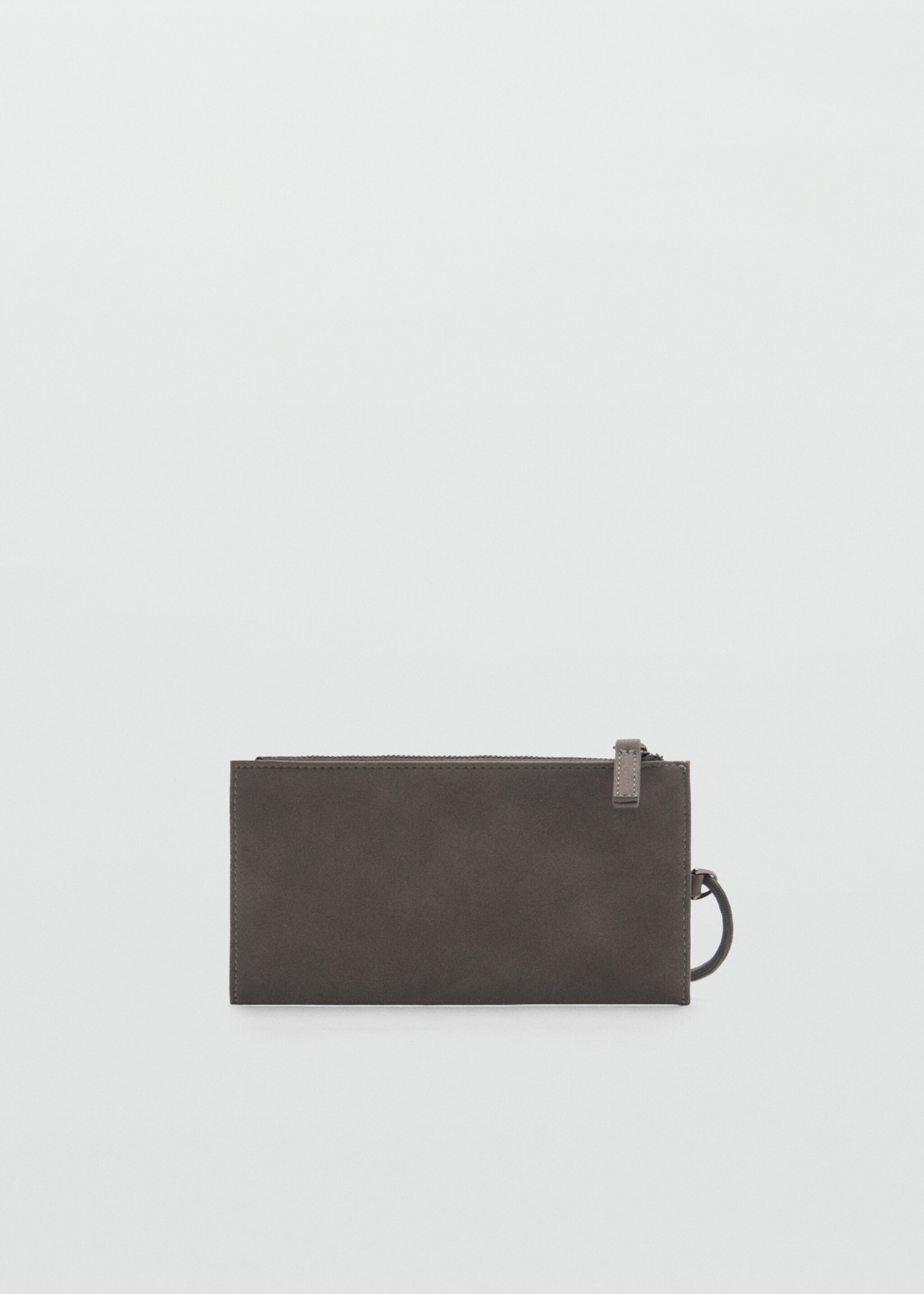 Mini shoulder bag card holder - Article without model, Grey. Ref: 77060611-00.