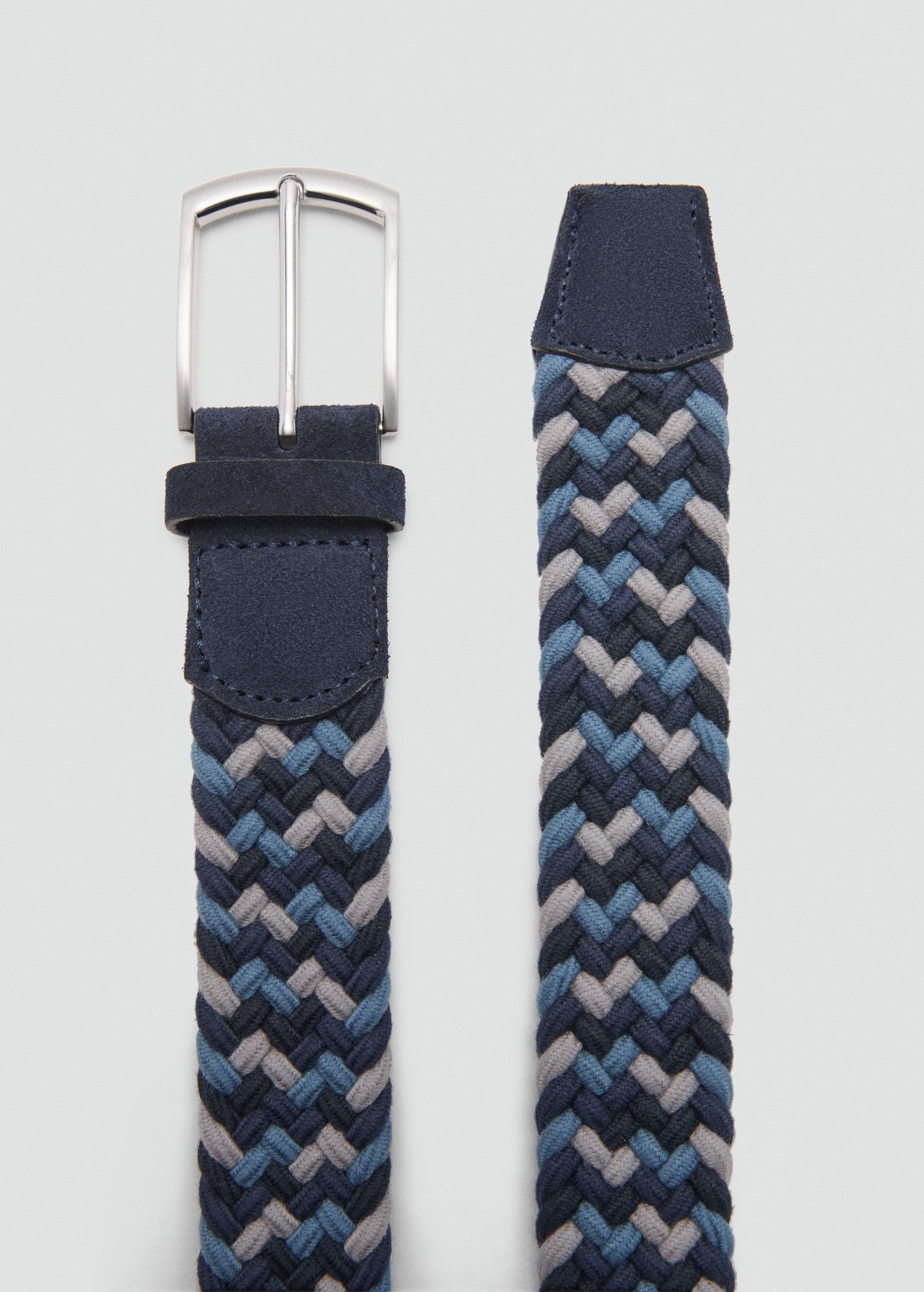 Braided elastic coloured belt - Medium plane