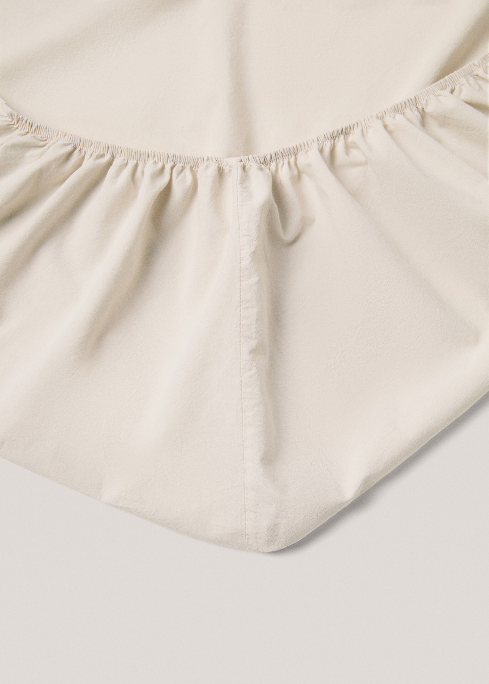 Washed cotton fitted sheet for king bed - Details of the article 1