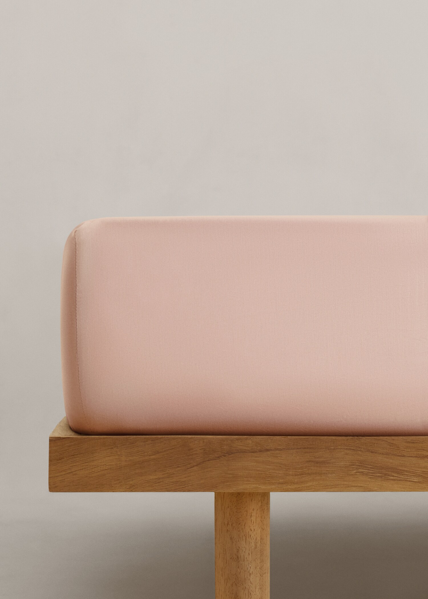 Washed cotton fitted sheet for king bed - Article without model