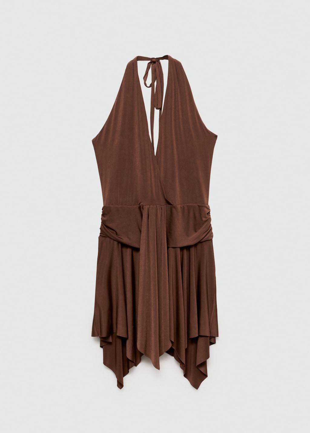 Mango Asymmetrical halter dress thumbnail