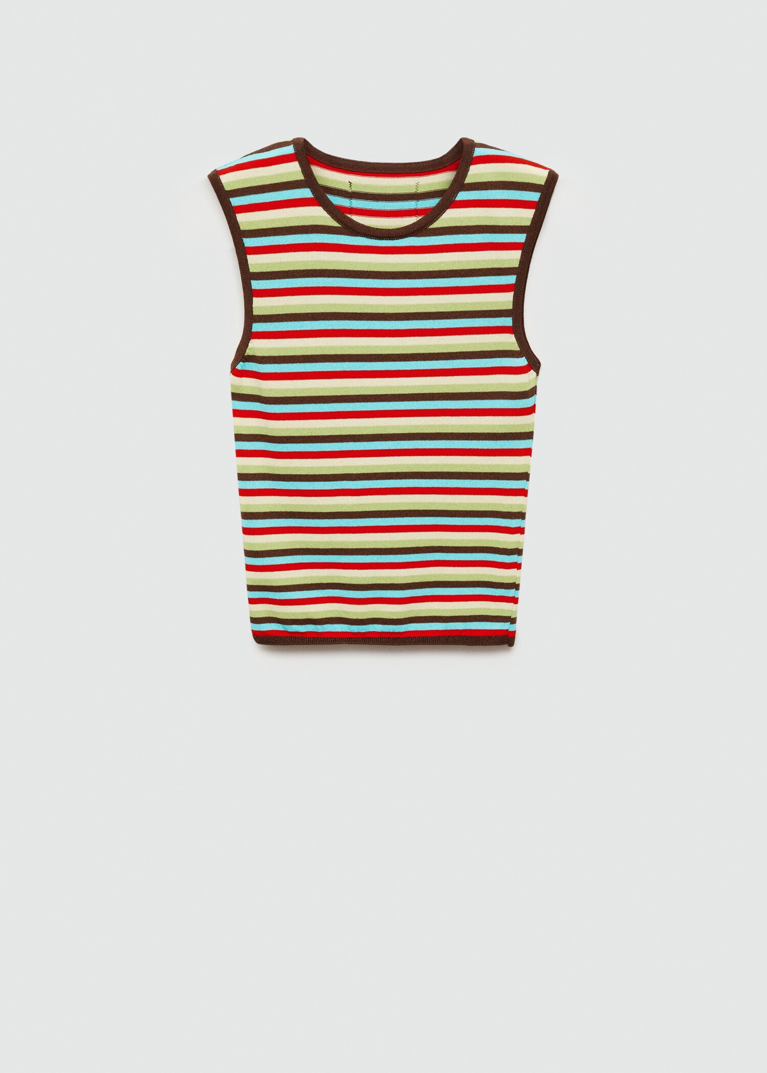 Striped knit top - Article without model