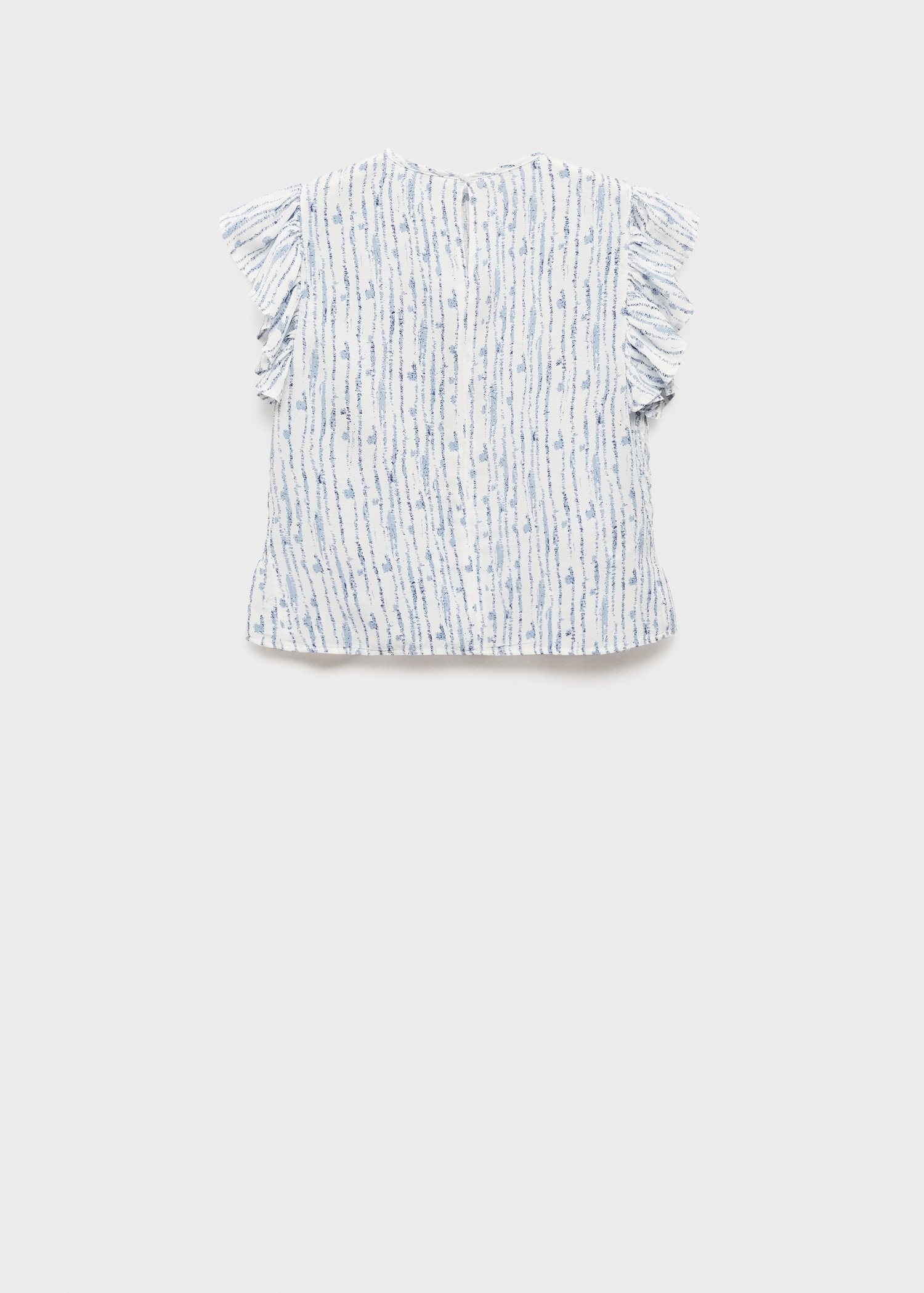 Blouse froncée manches volantées - Verso de l’article