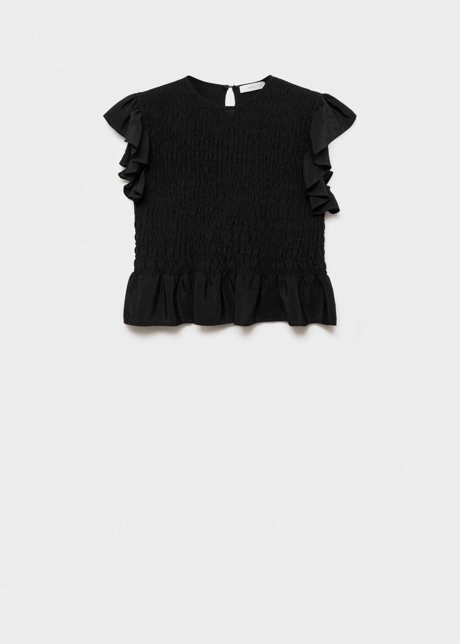 Blouse froncée manches volantées - Article sans modèle