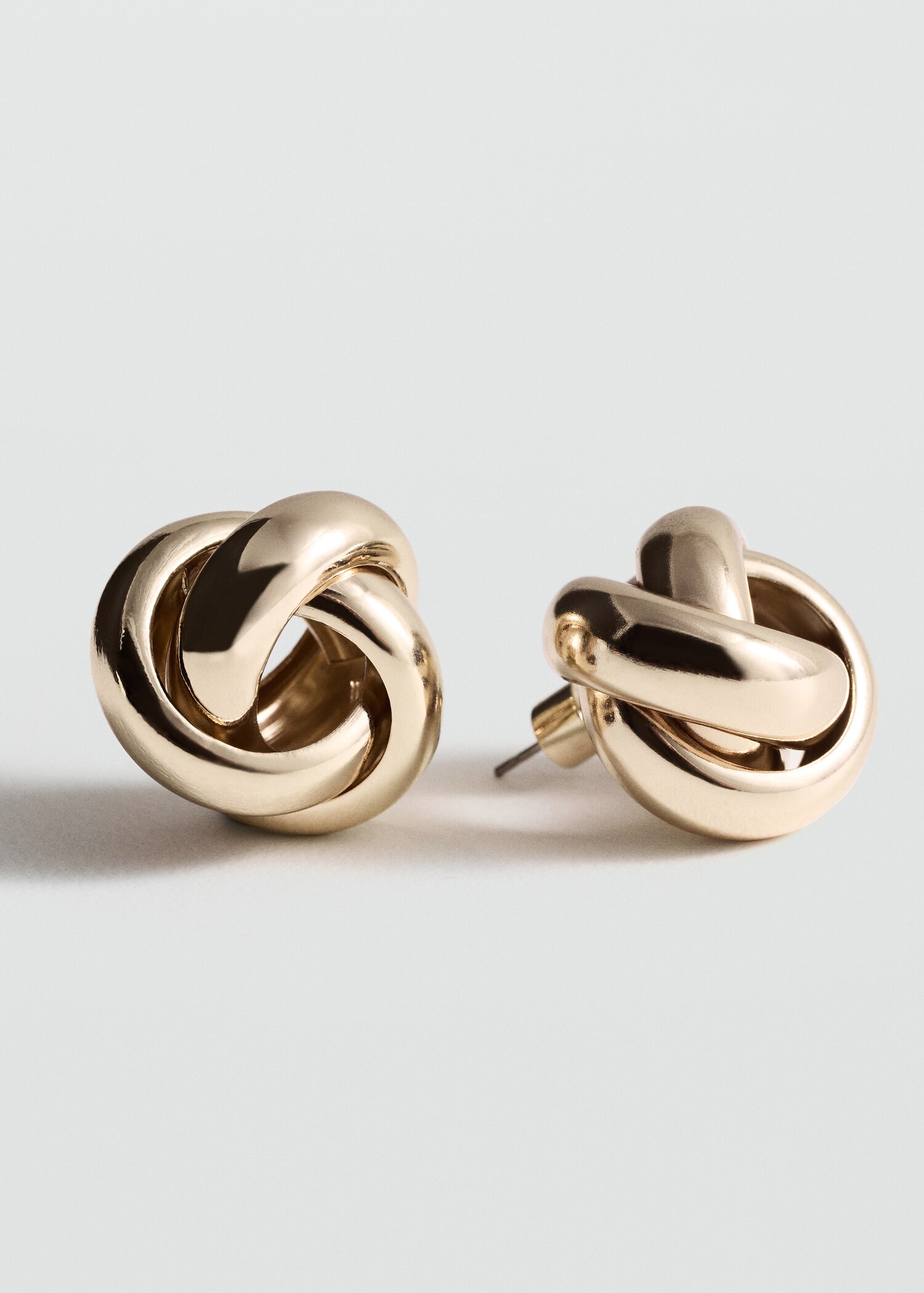 Intertwined hoop earrings - Medium plane