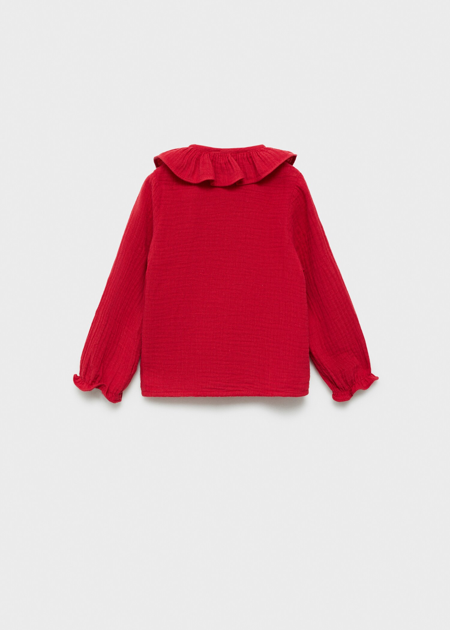 Cheesecloth cotton blouse - Reverse of the article