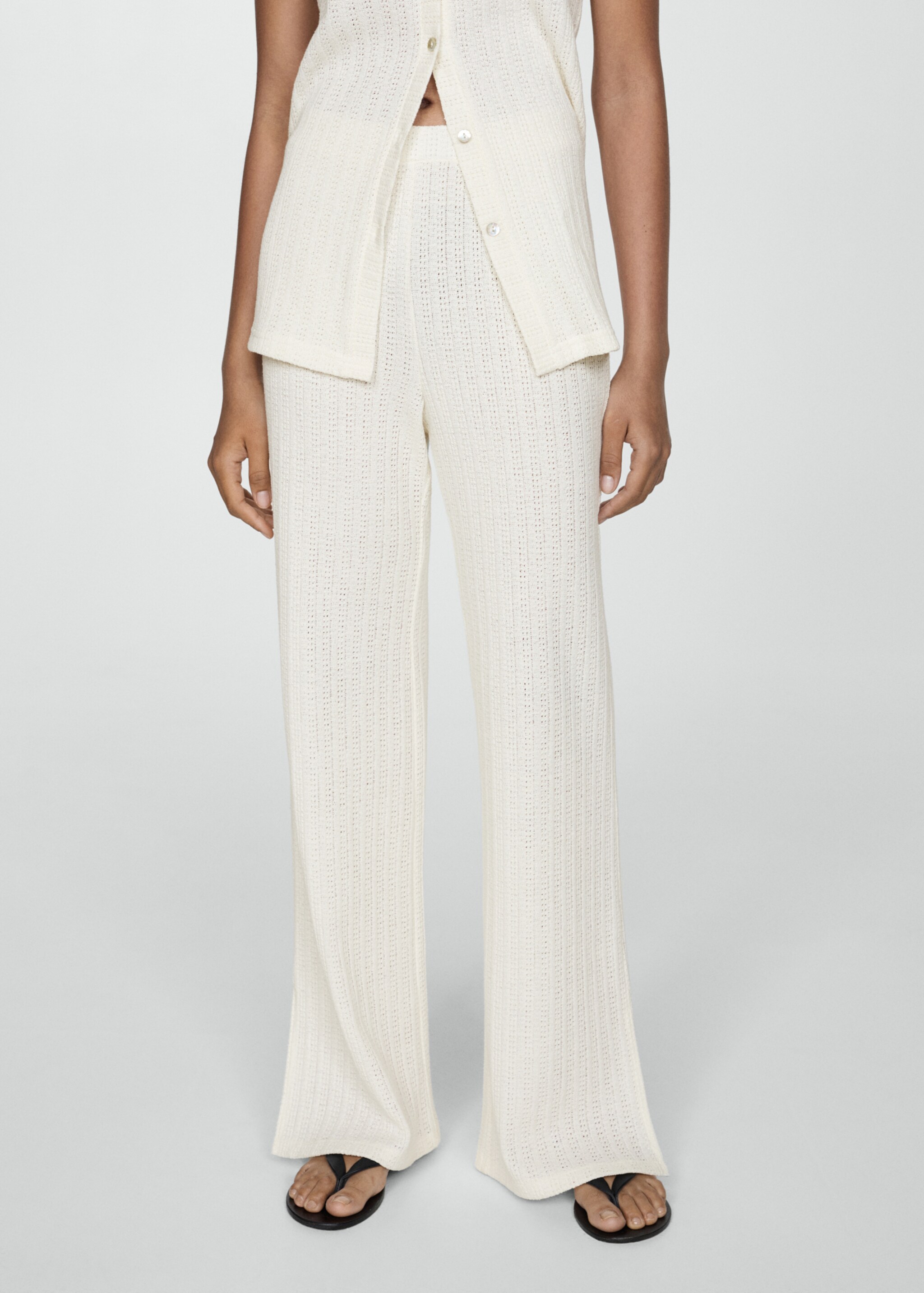 Rechte crochet broek - Middenvlak
