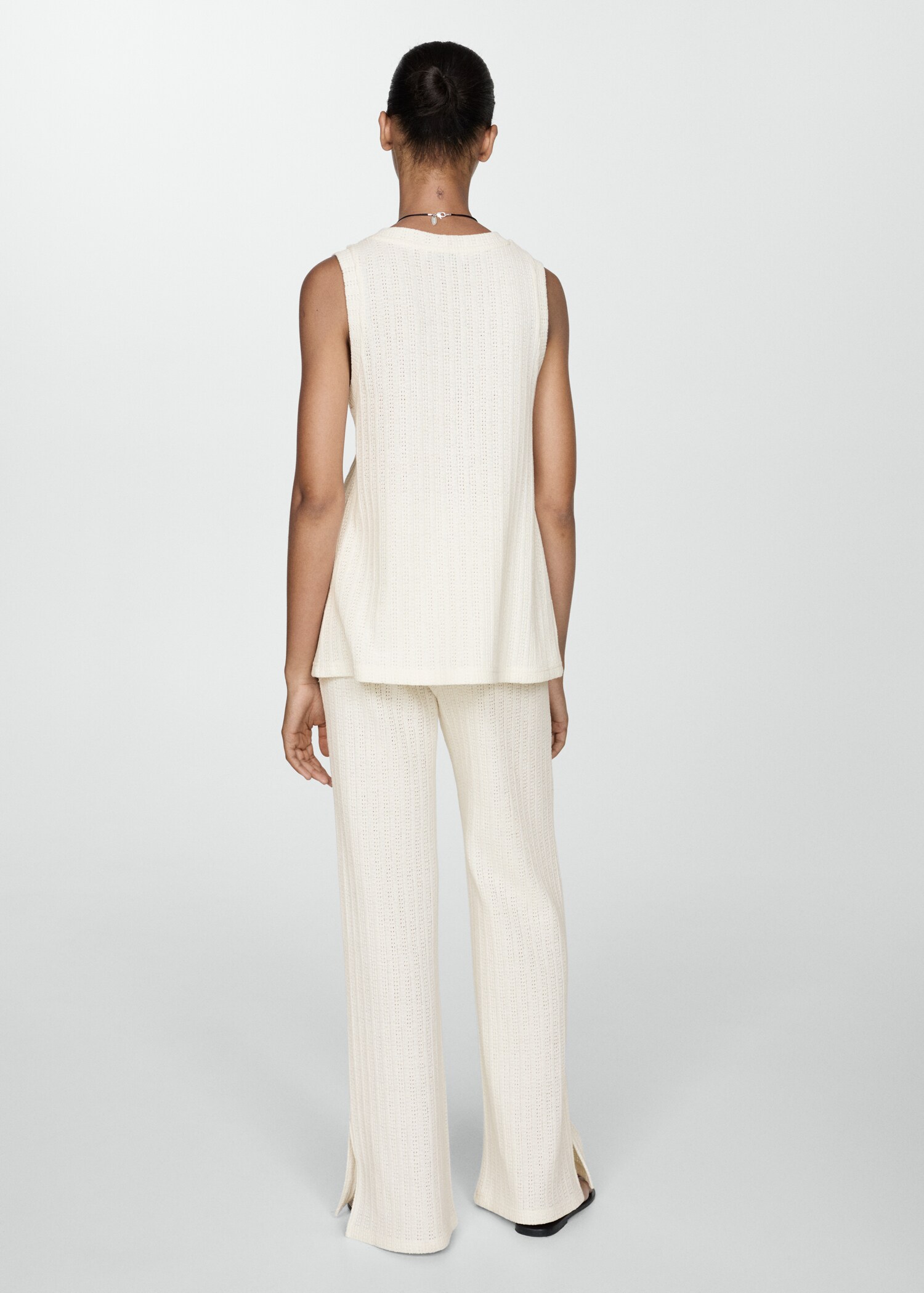 Pantalon droit crochet - Verso de l’article