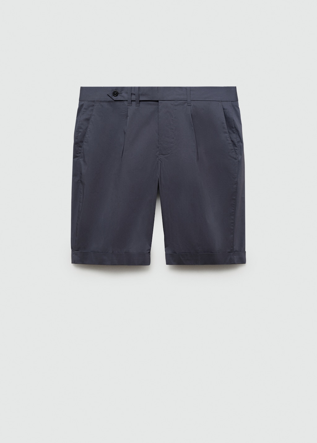 194 Pleated 5-Pocket Short Natural