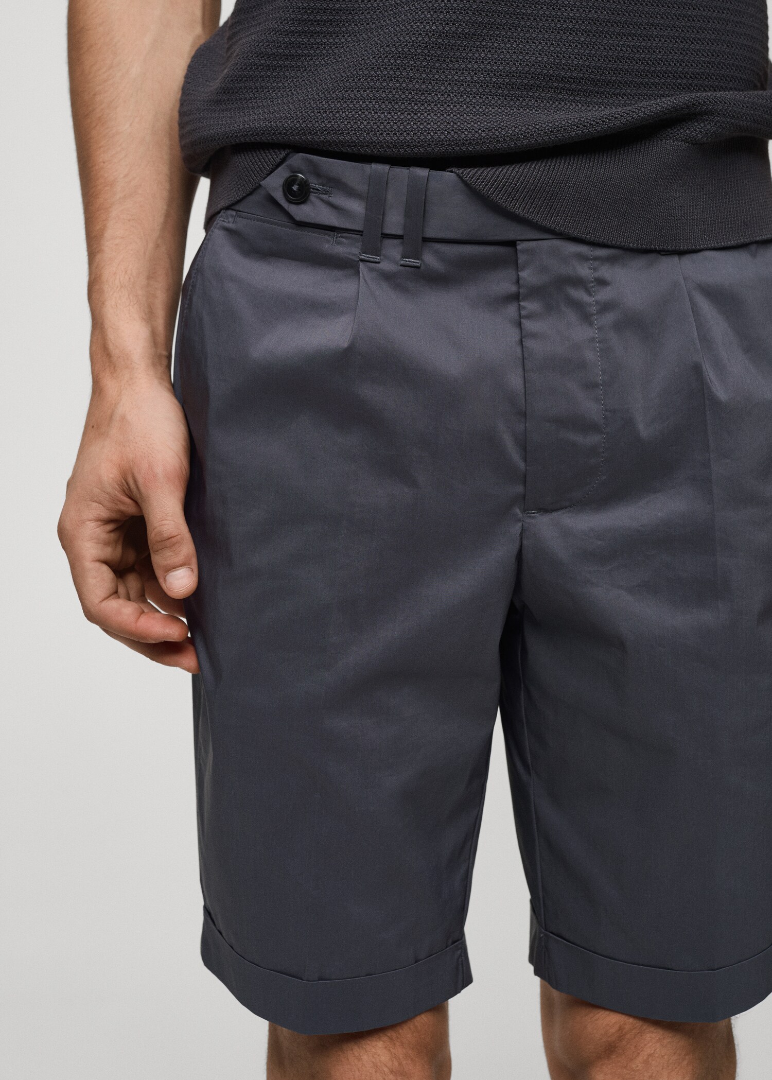 Bermudas algodón pinzas - Detalle del artículo 1