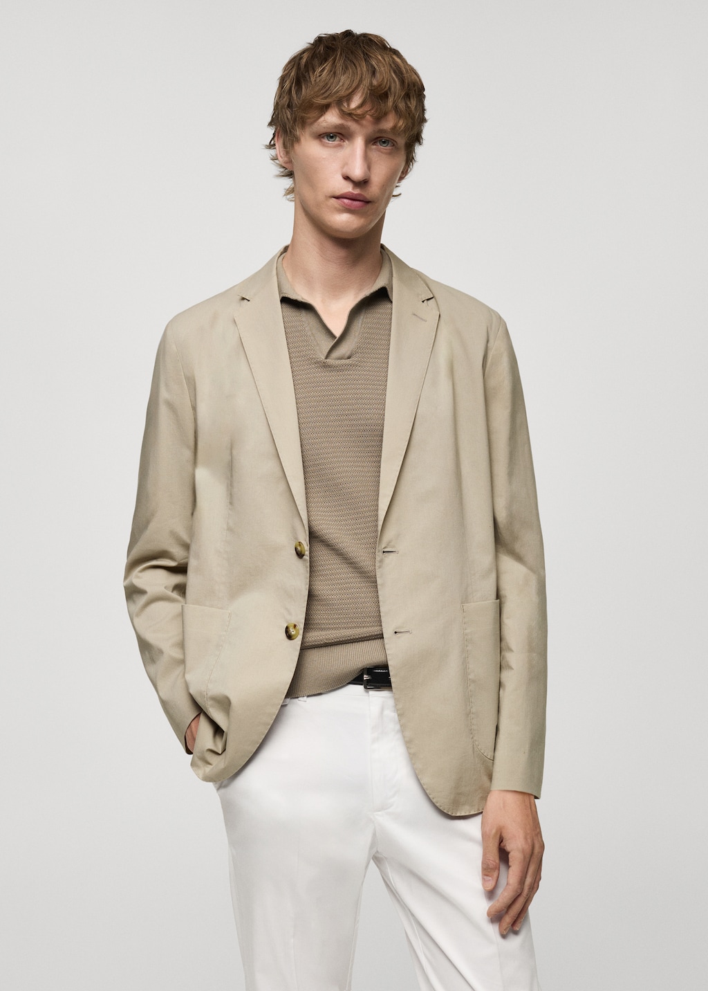 Mango Leichter Baumwollblazer