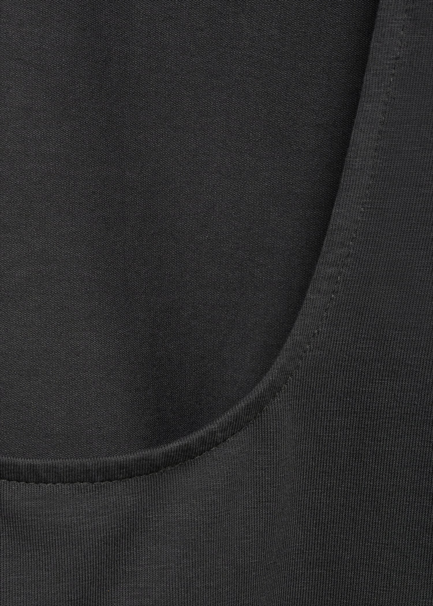 Cropped cotton T-shirt - Details of the article 0