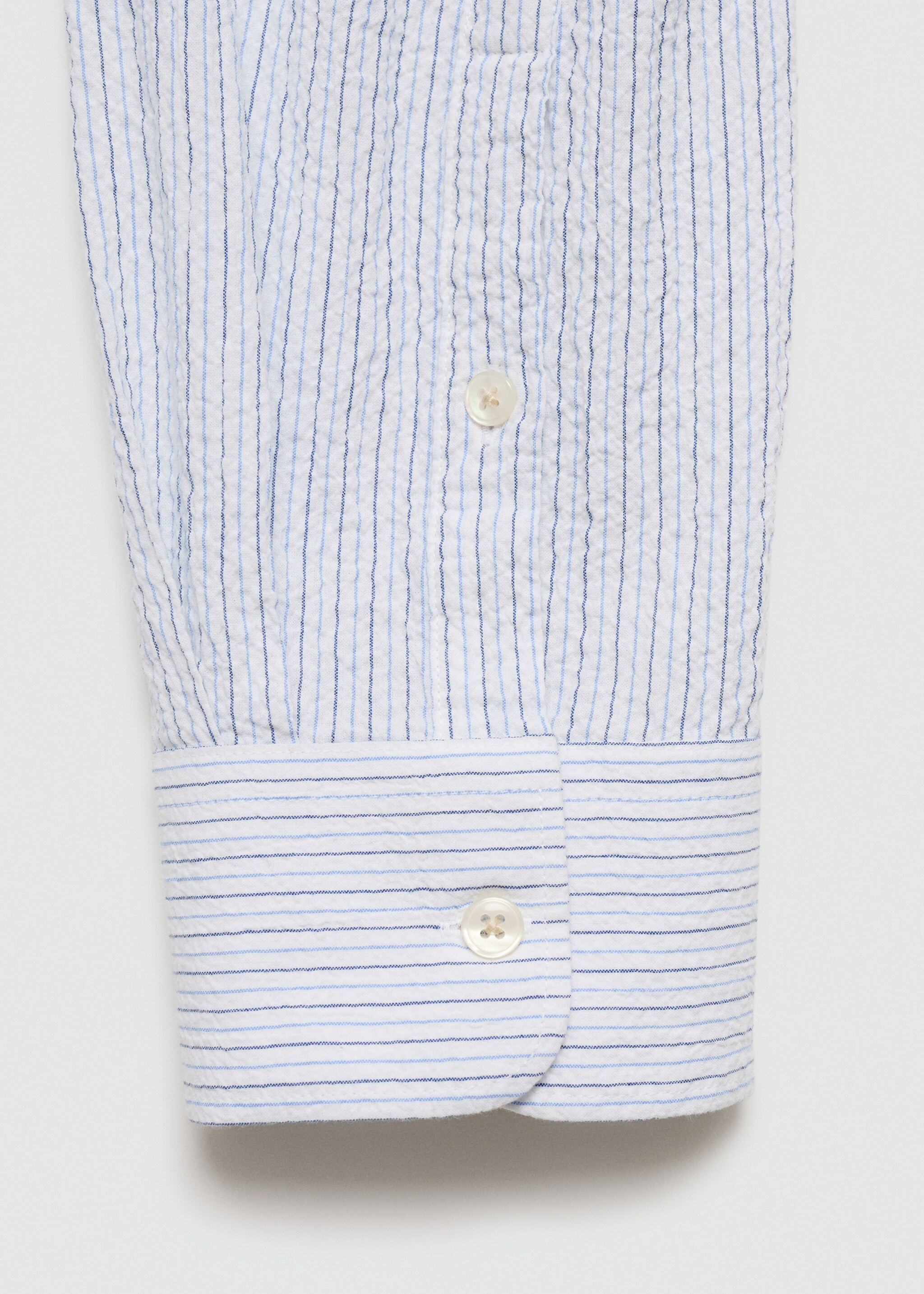 Camisa regular fit algodón seersucker rayas - Detalle del artículo 0