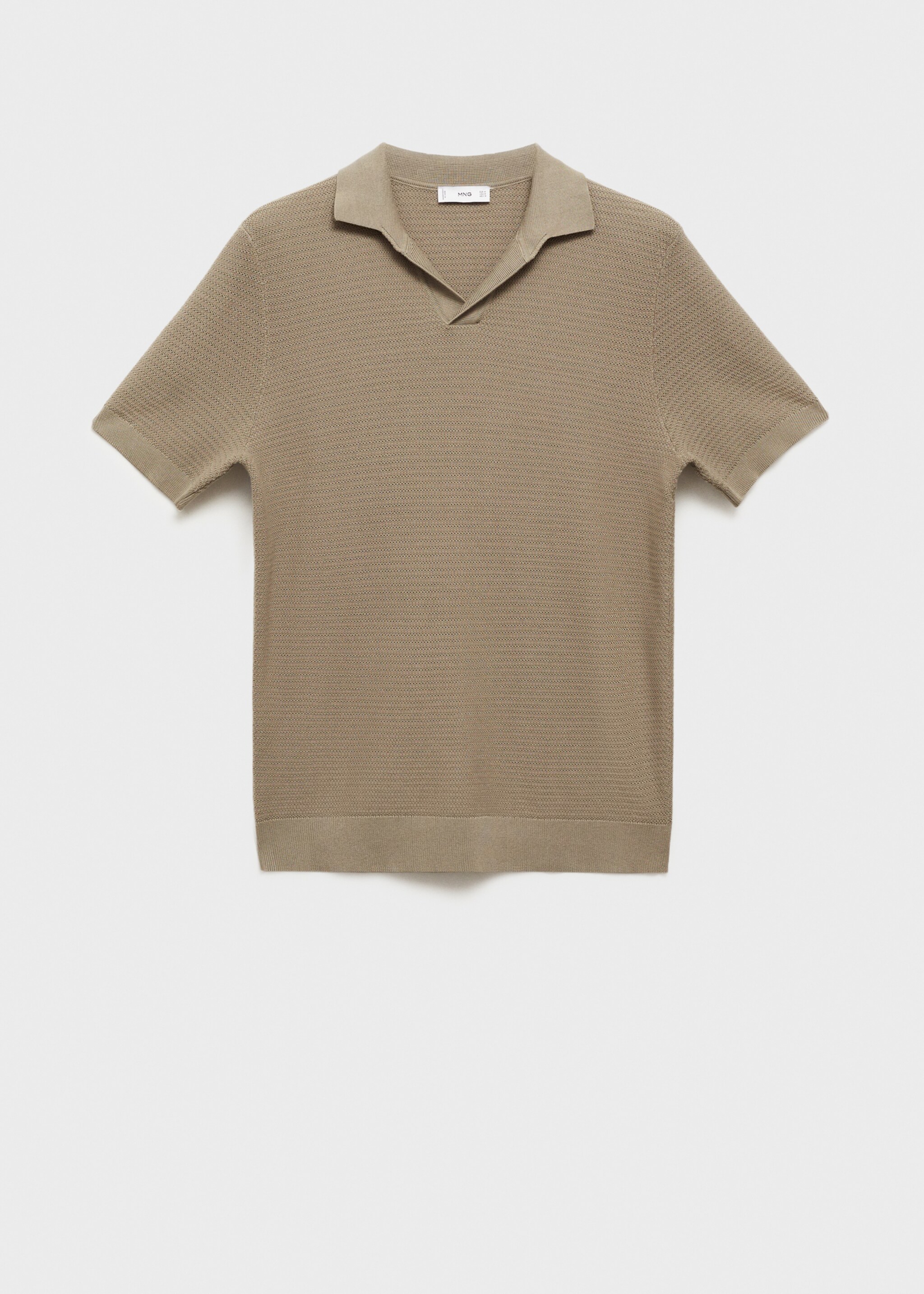 Polo coton Tencel maille torsadée - Article sans modèle