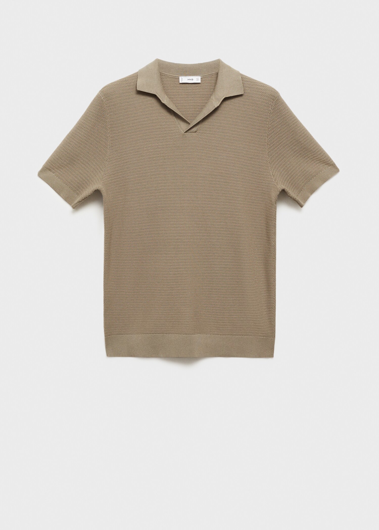 Polo coton Tencel maille torsadée - Article sans modèle