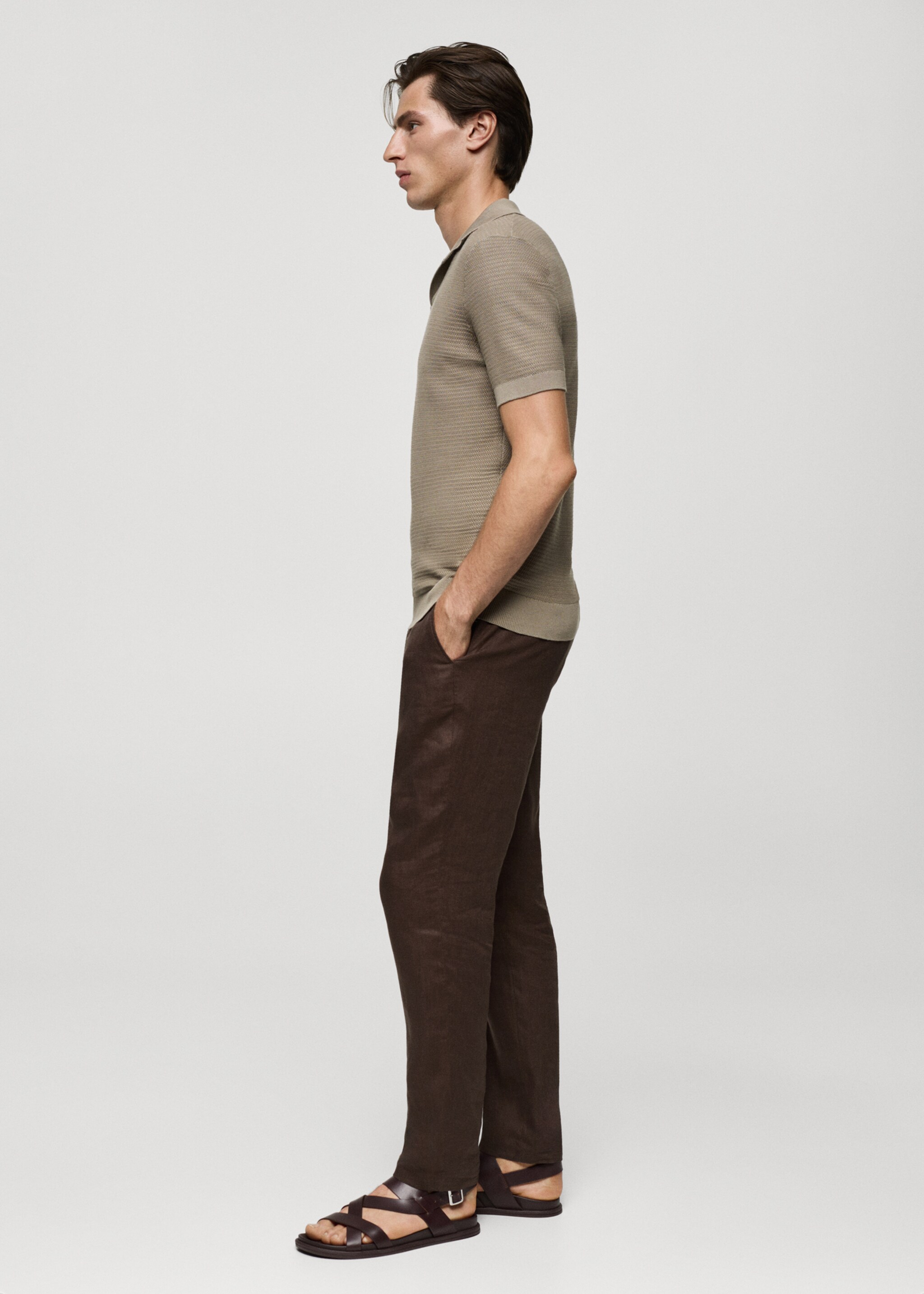 Polo coton Tencel maille torsadée - Détail de l'article 2