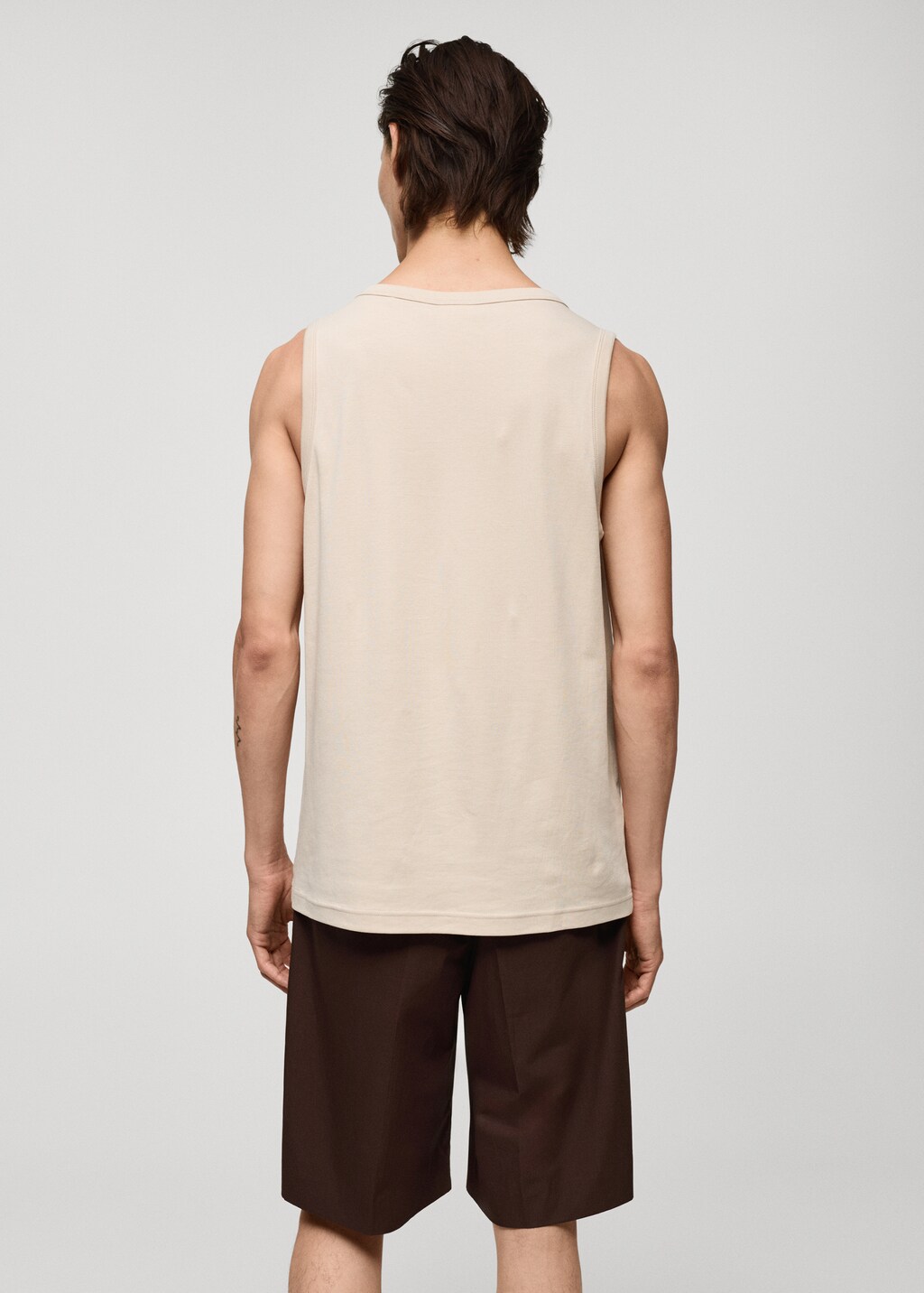 Camiseta 100 algodon tirantes Hombre MANGO Espana Peninsula y Baleares