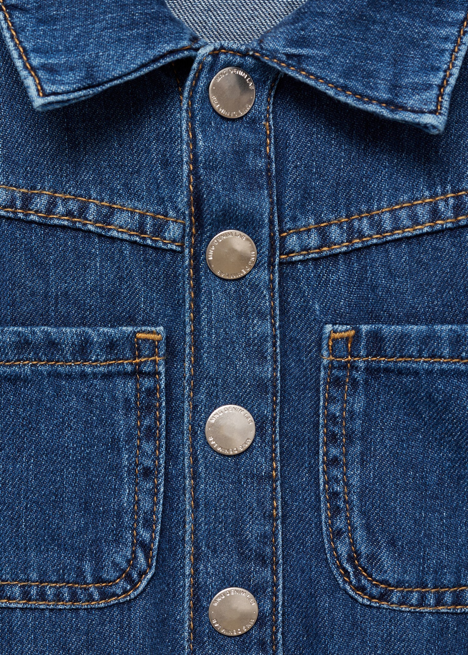 Long denim jumpsuit - Details of the article 8