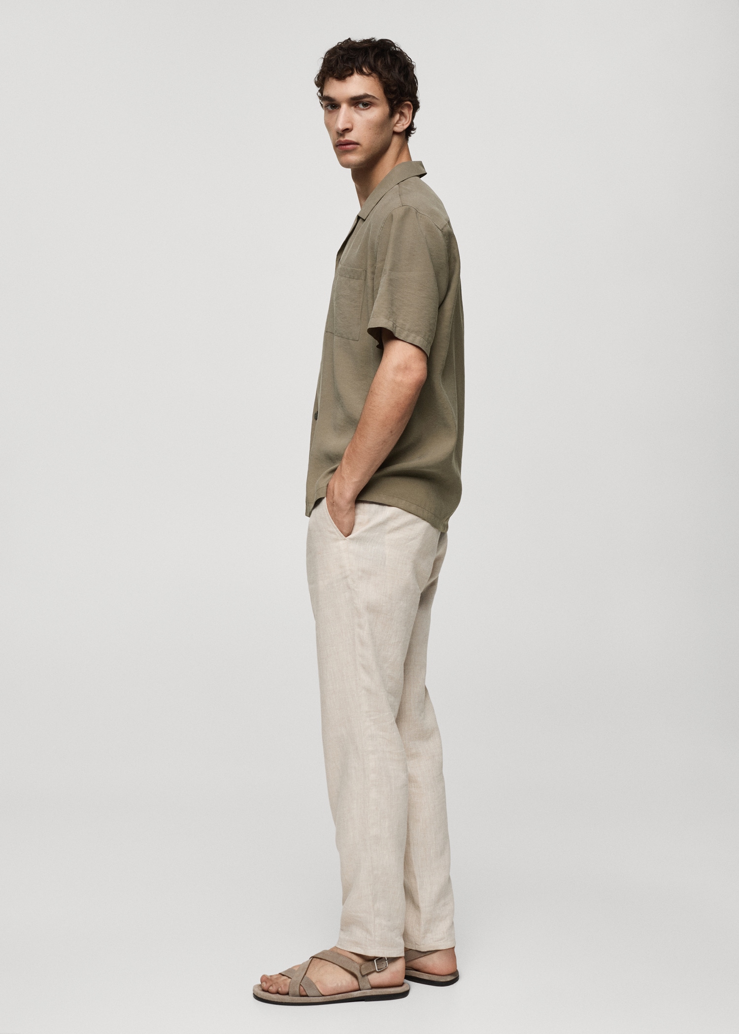 Regular-fit modal cotton shirt - Details of the article 2