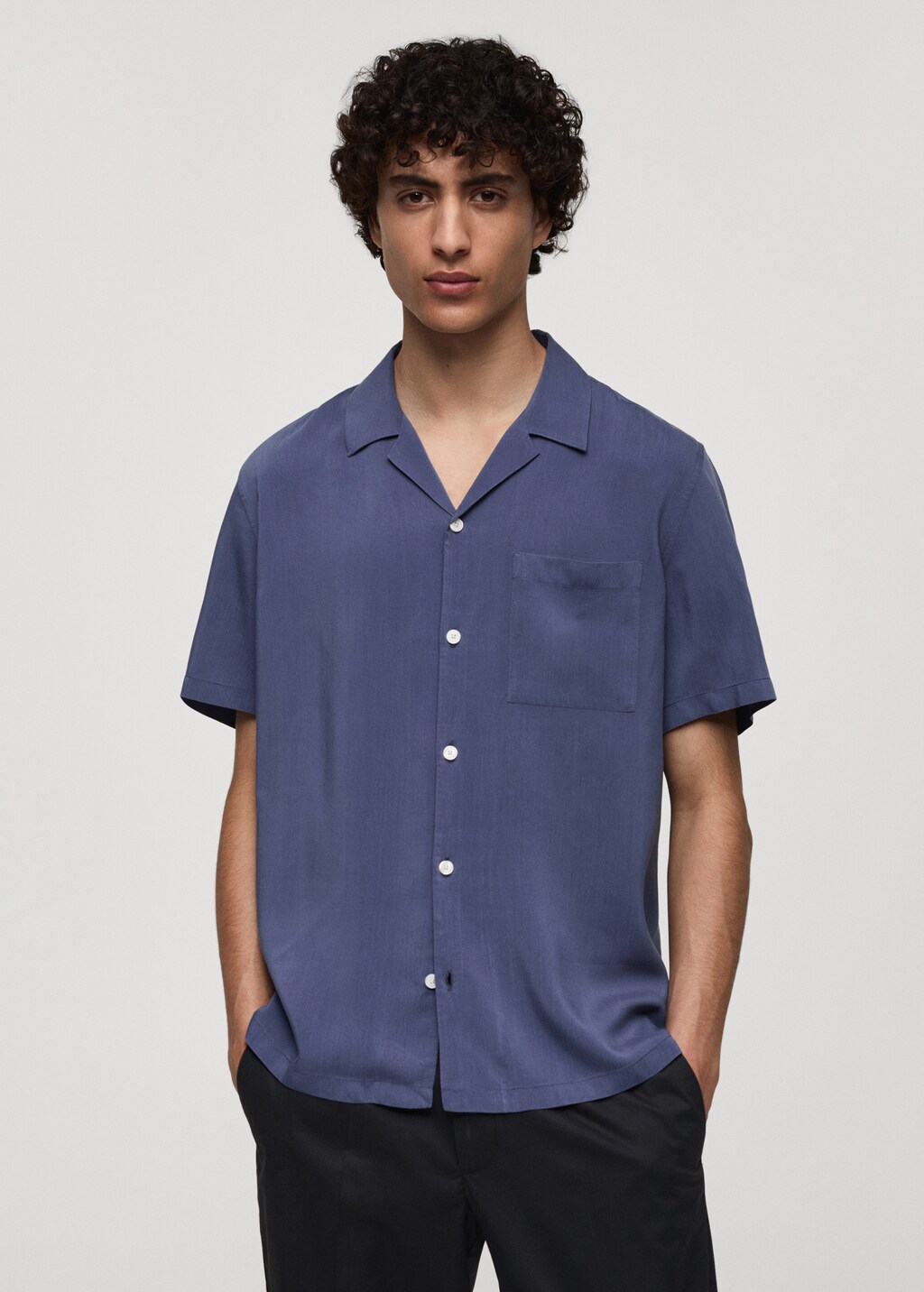 Mango Regular-Fit-Hemd aus 100 % Tencel