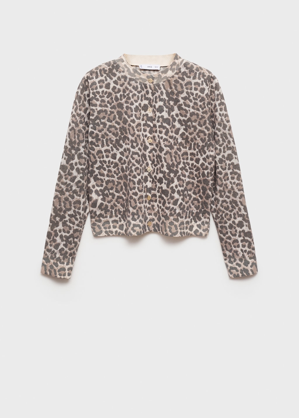 Leopard knit cardigan