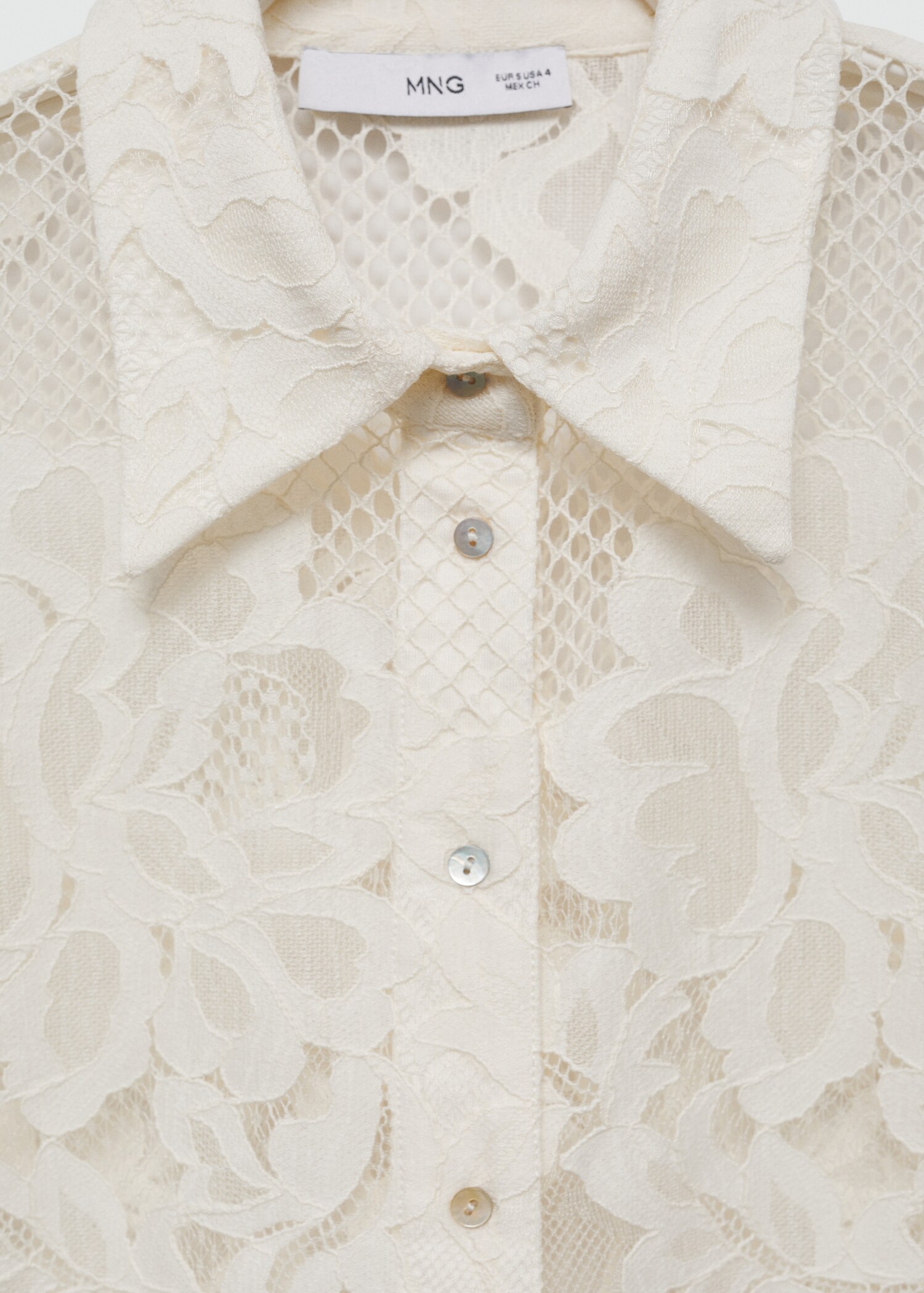 Short-sleeved embroidered shirt - Details of the article 0
