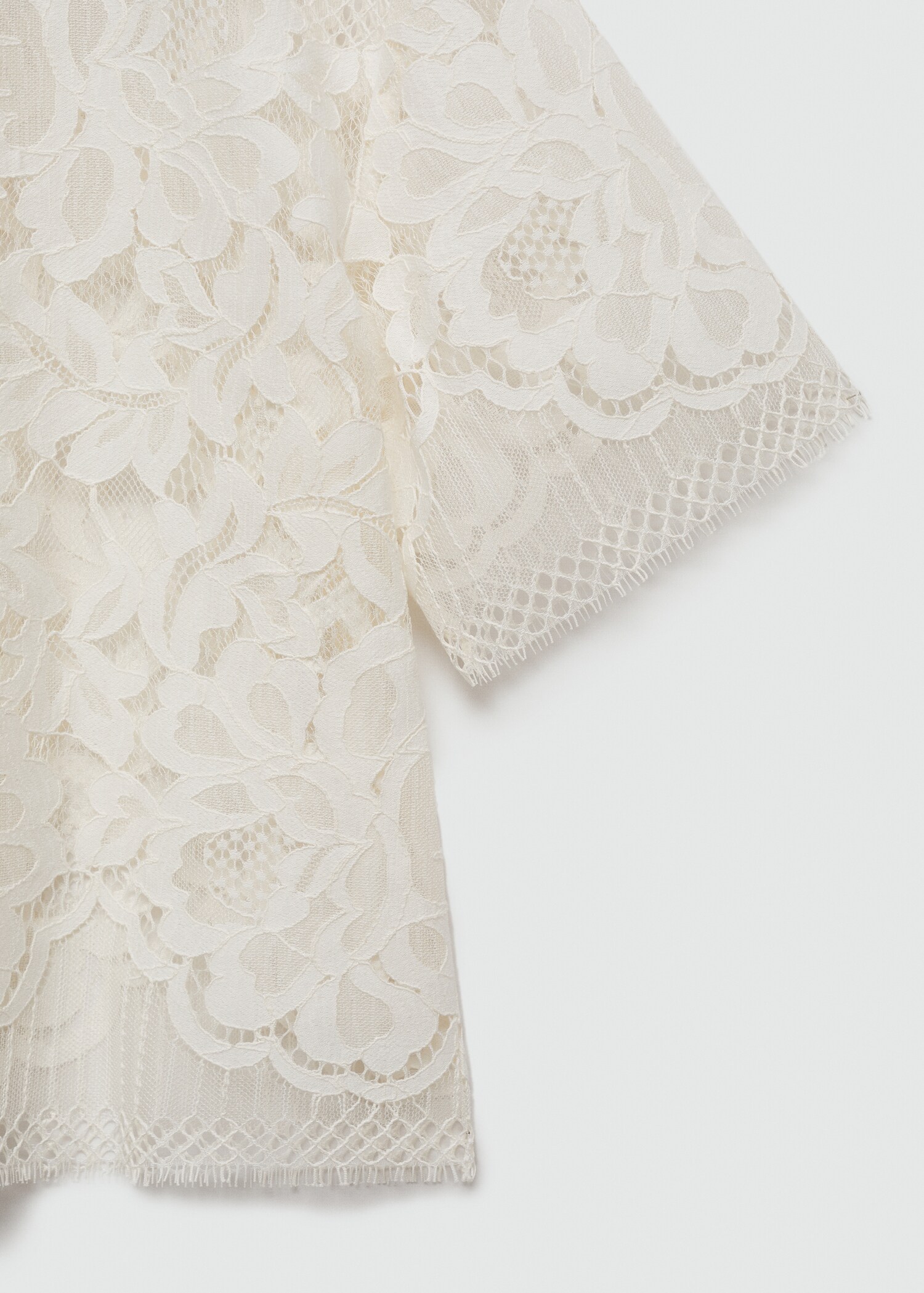 Short-sleeved embroidered shirt - Details of the article 8