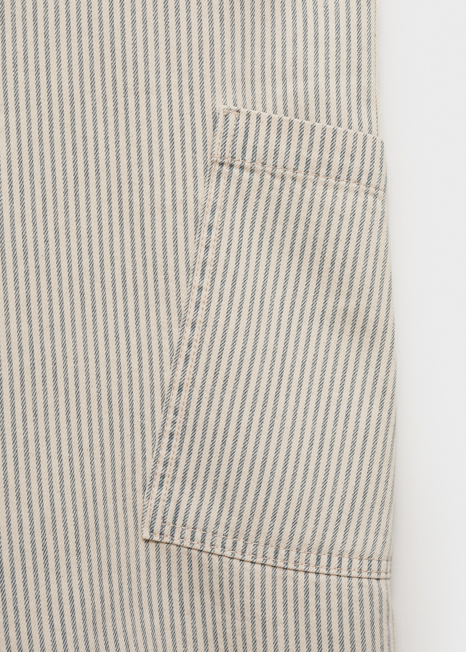 Stripete snekkerbukse i denim - Artikkeldetalj 0