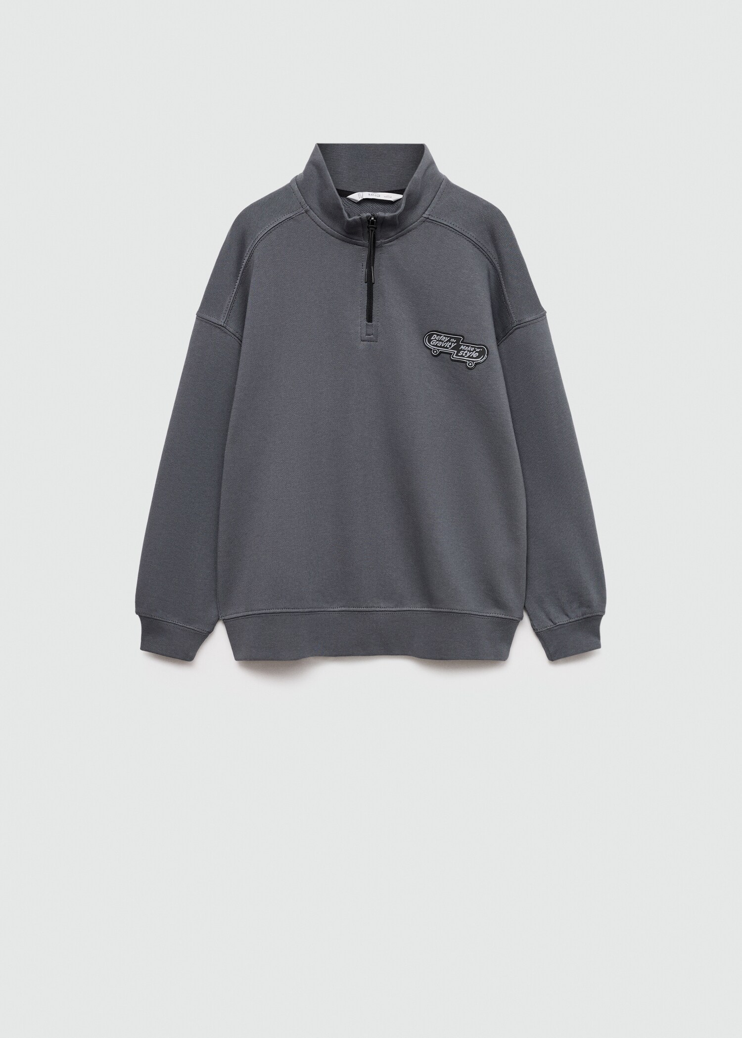 Cotton-blend printed sweatshirt - Article without model