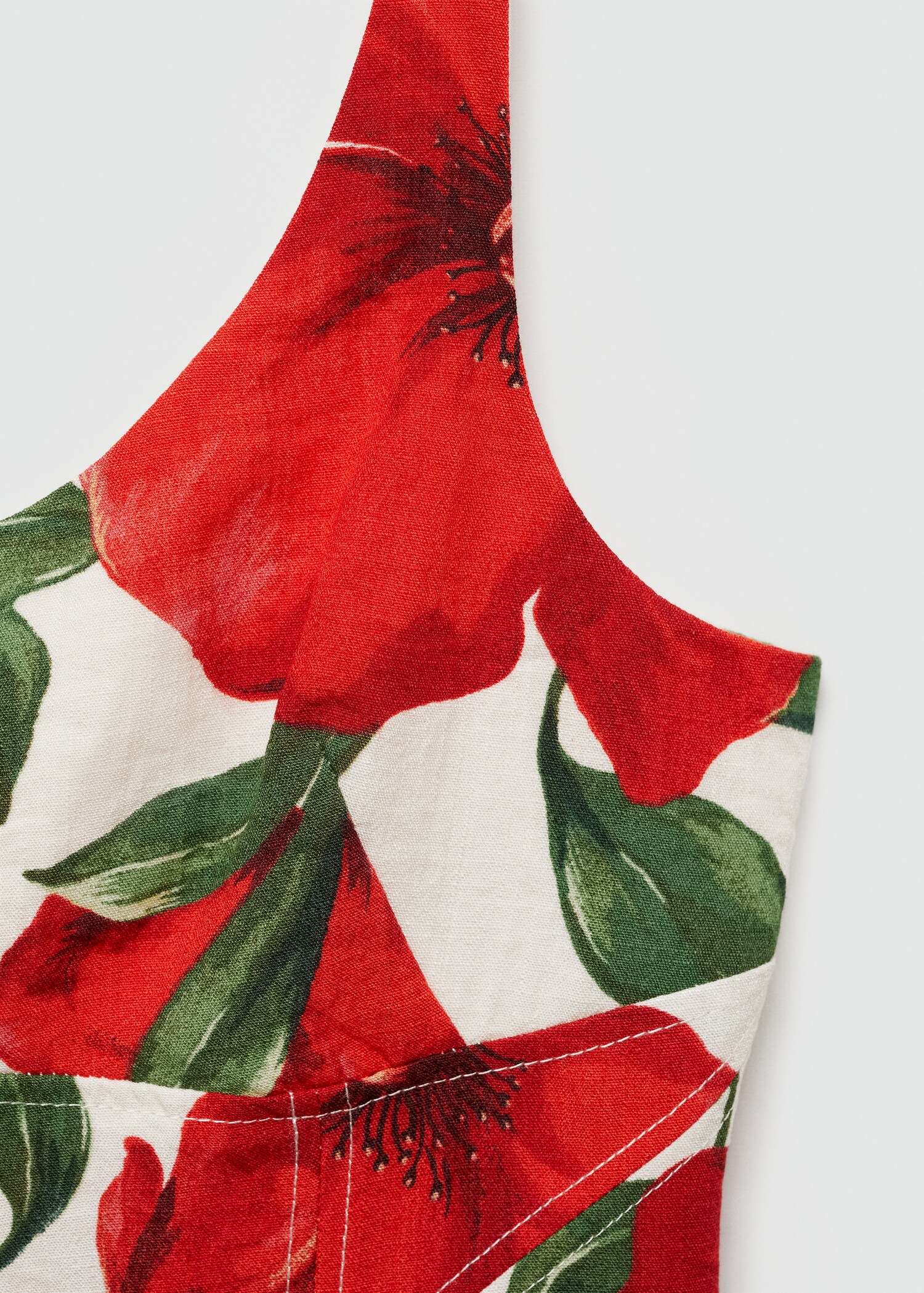 Long floral dress - Details of the article 0