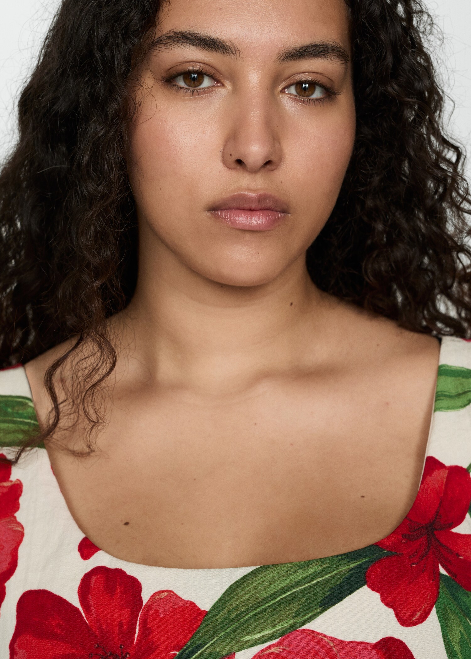 Long floral dress - Details of the article 4