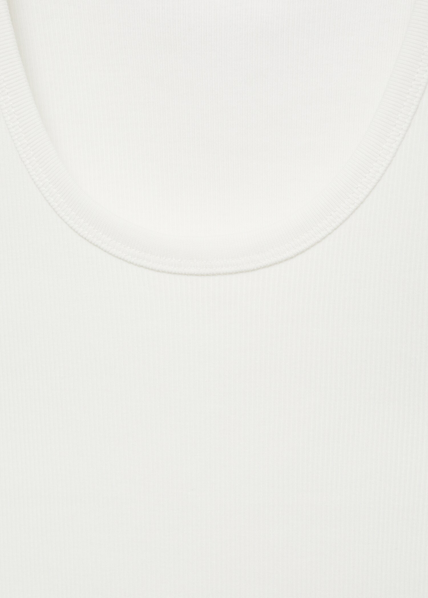 Ribbed cotton-blend top - Details of the article 8
