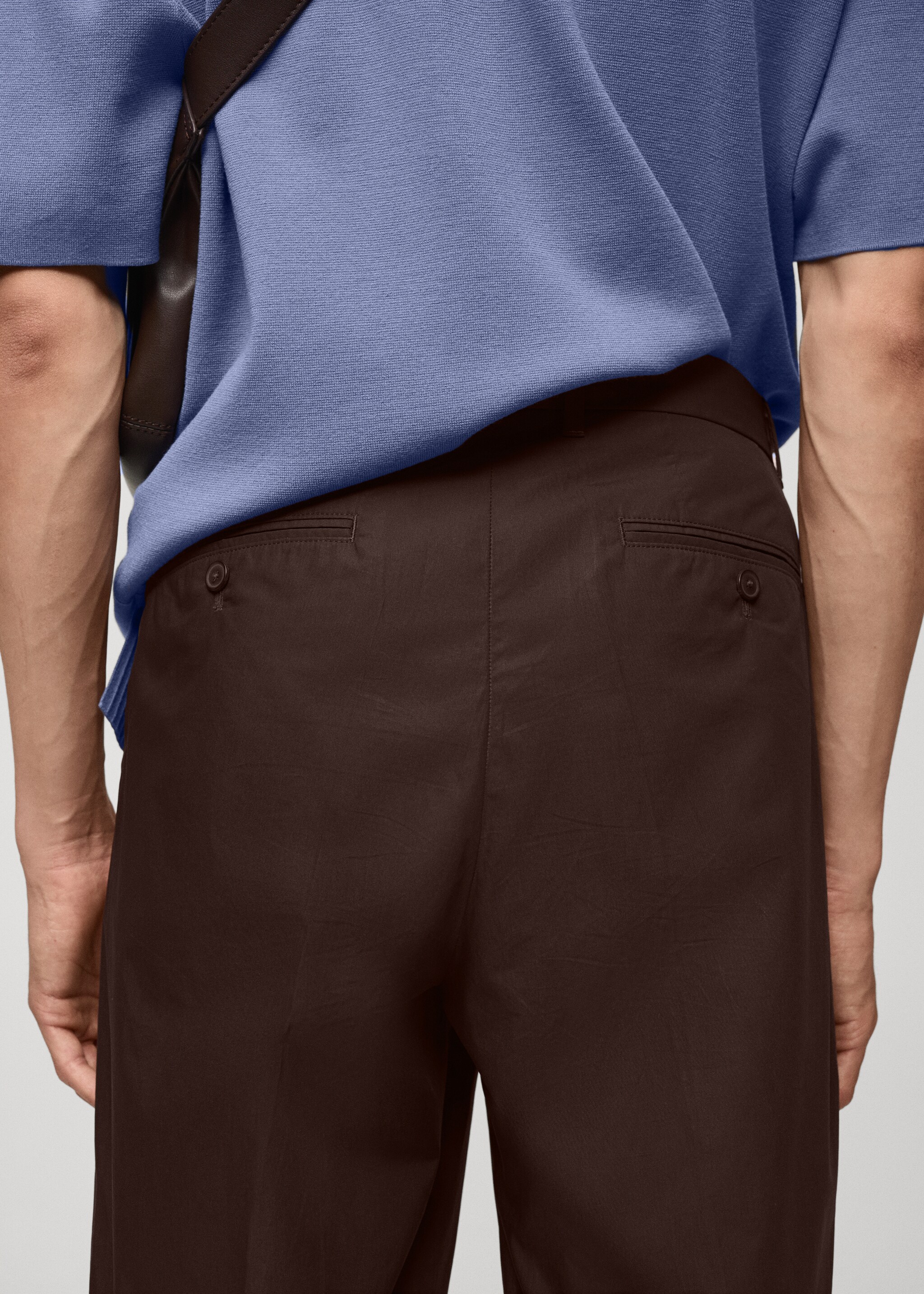 Regular-fit 100% cotton trousers - Details of the article 6