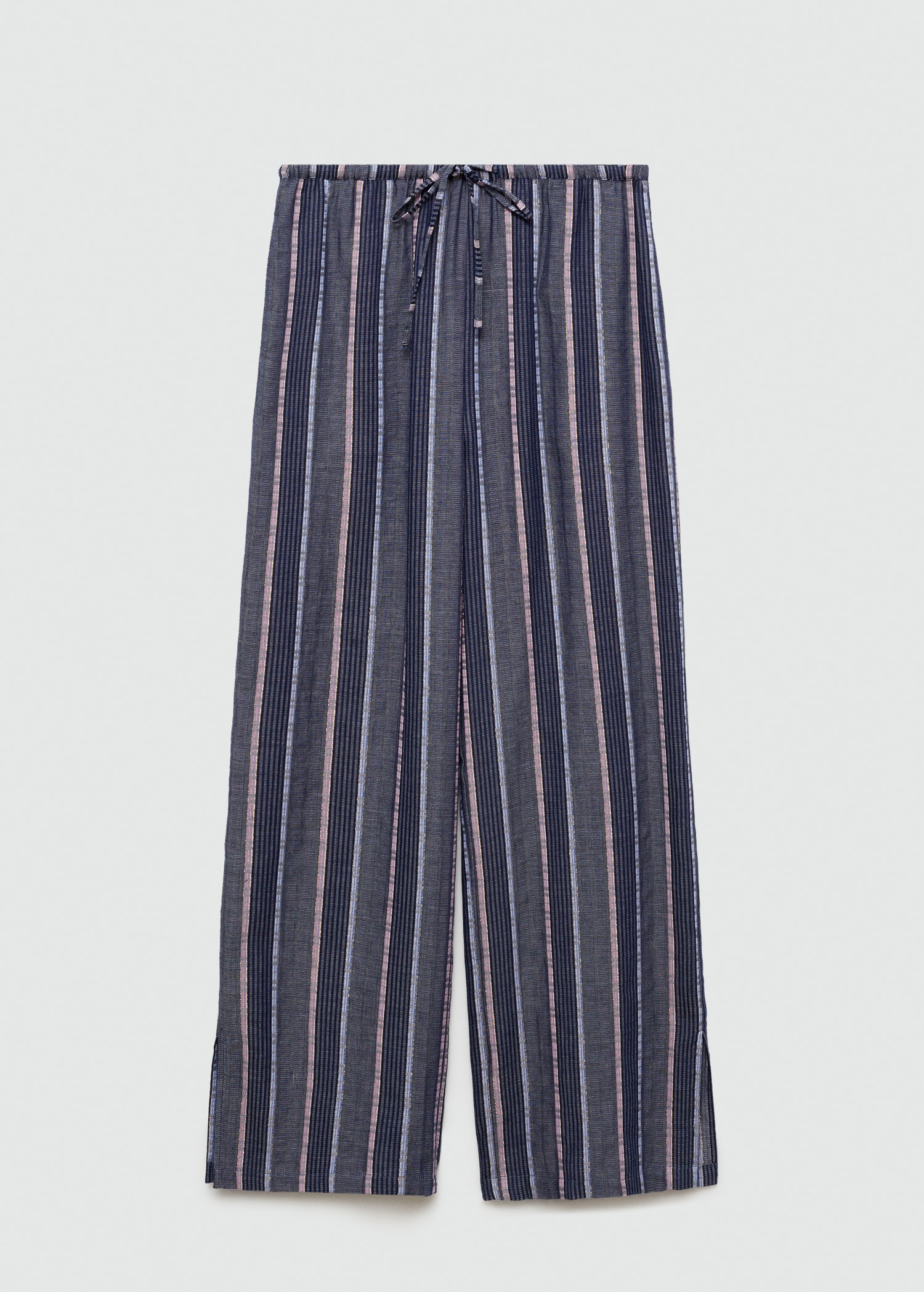 Straight striped trousers - Article without model
