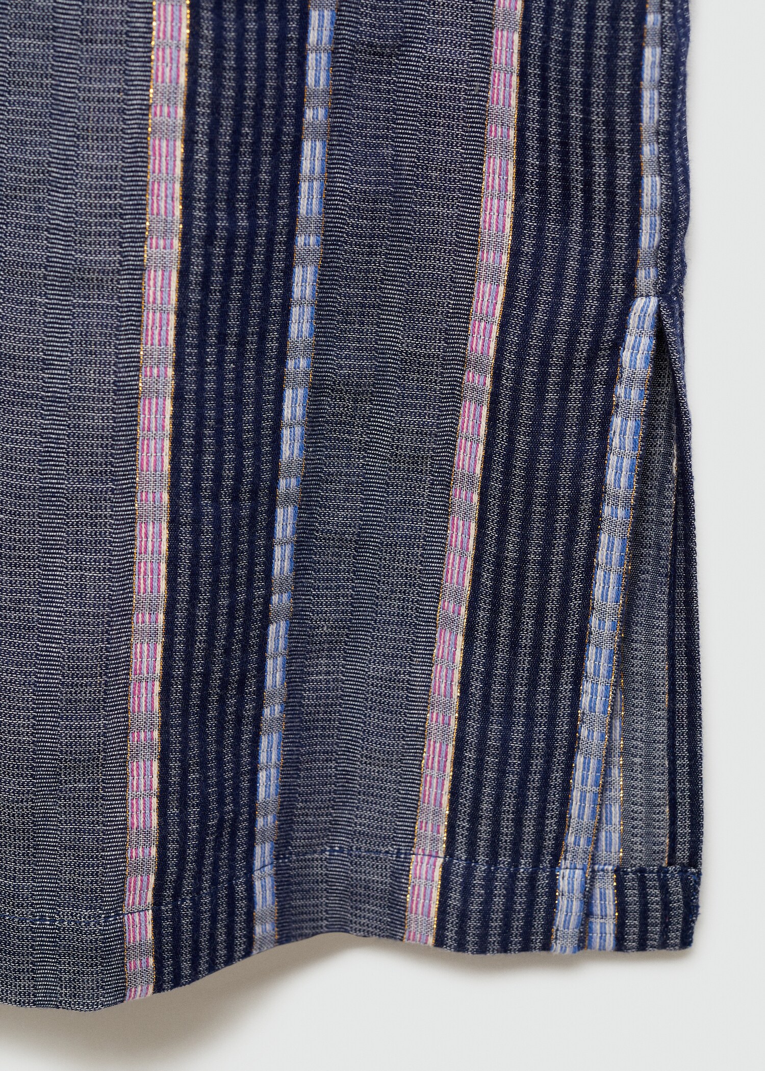 Straight striped trousers - Details of the article 0