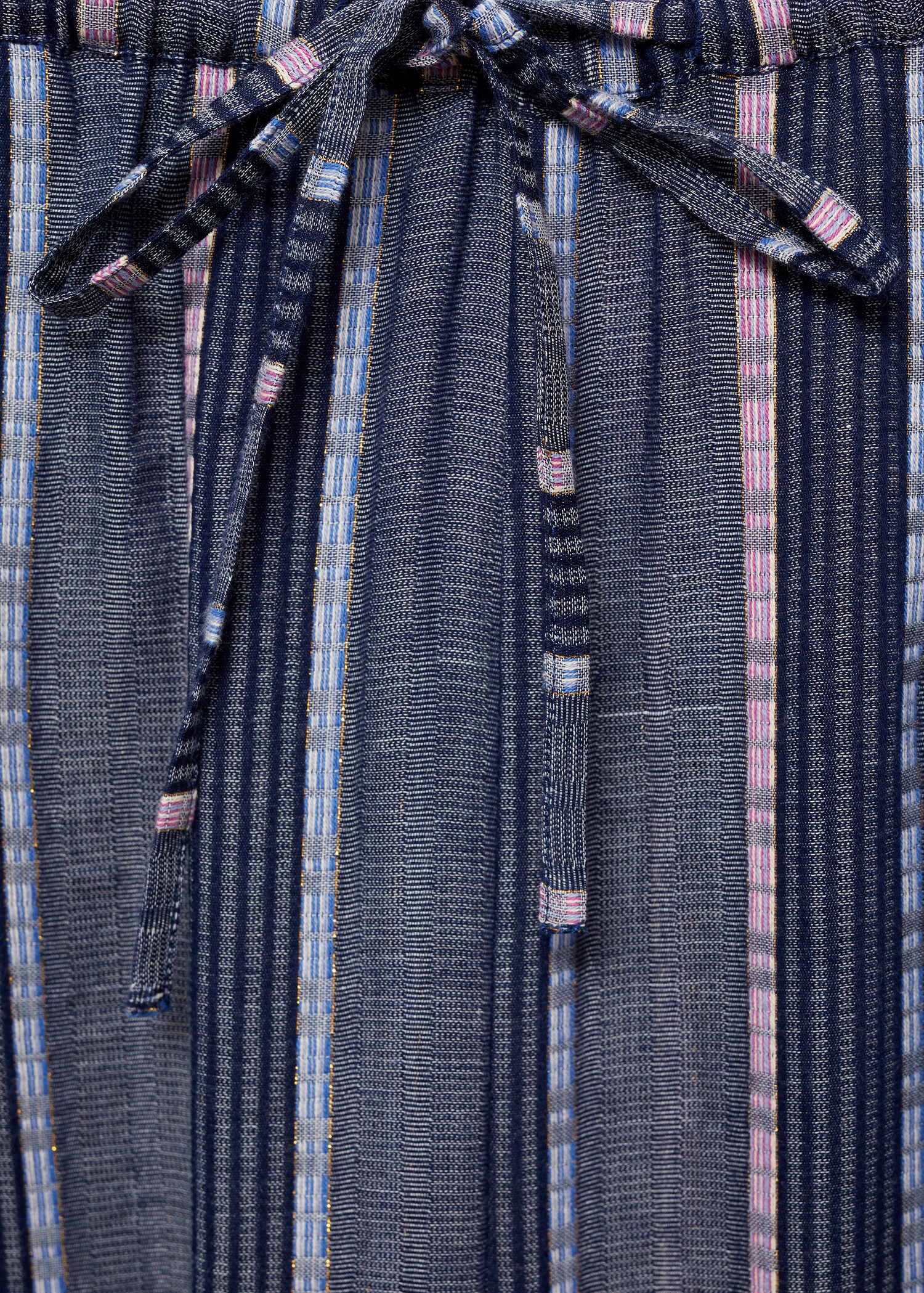 Straight striped trousers - Details of the article 8