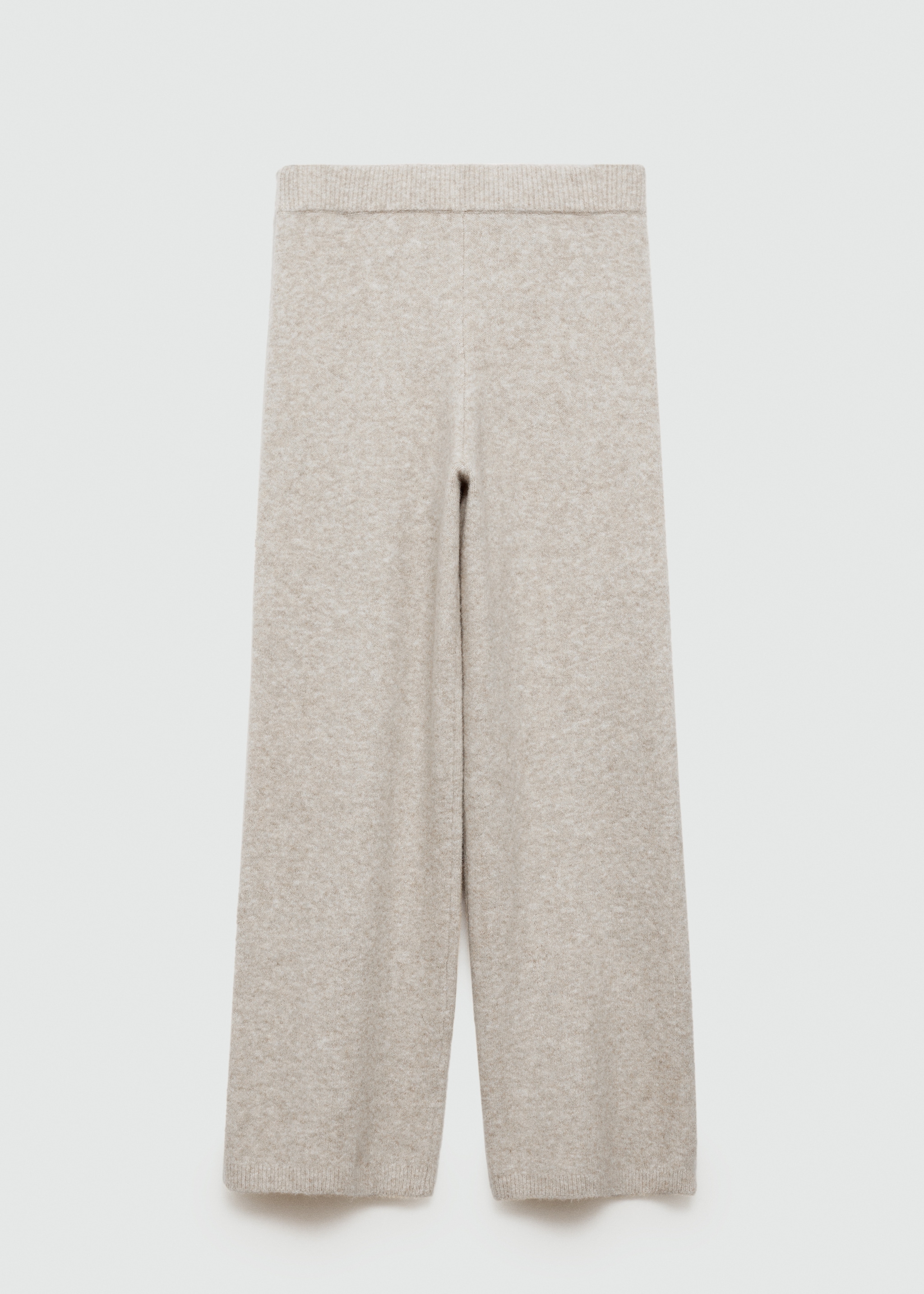 Straight knitted trousers - Article without model