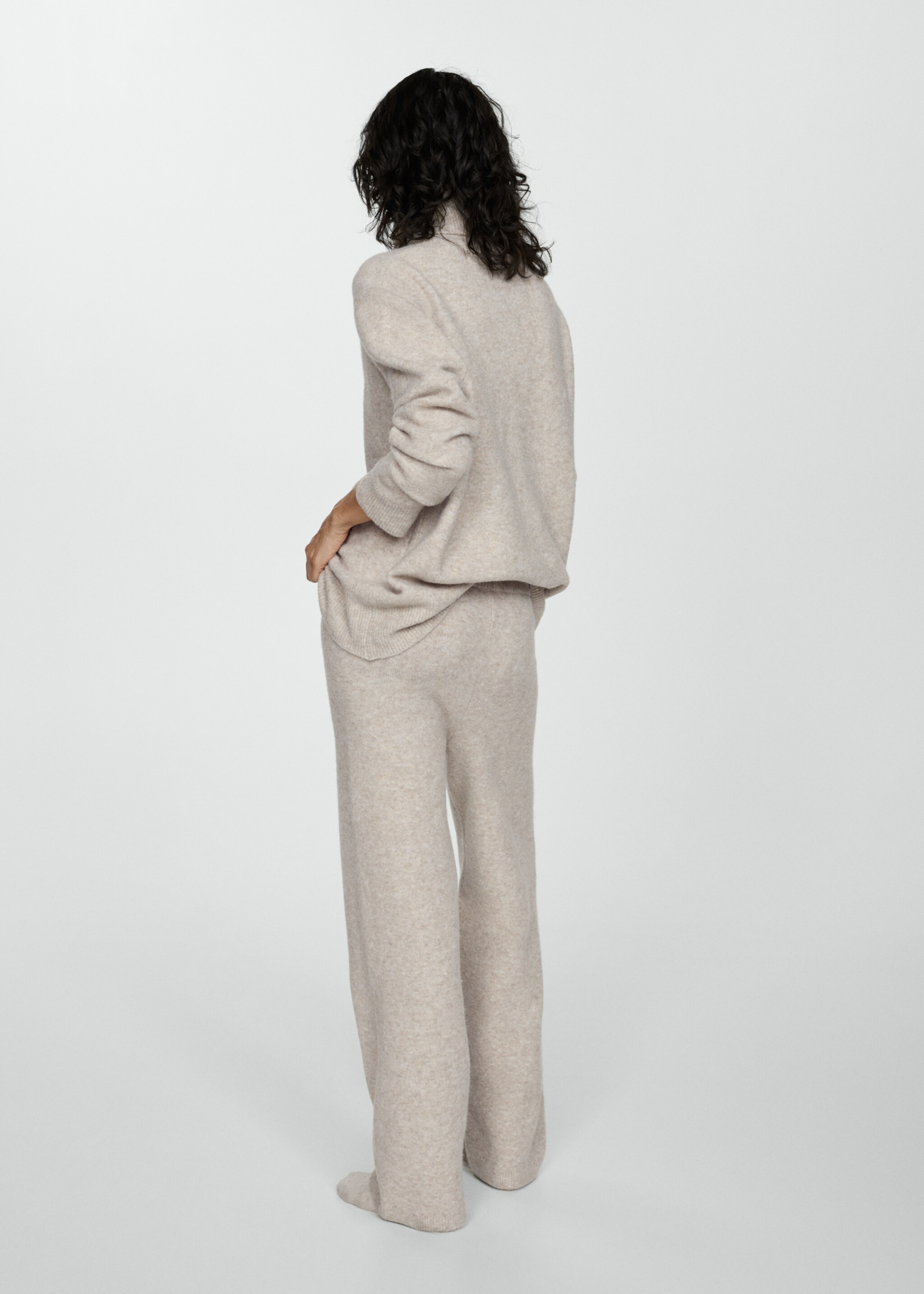 Pantalon droit maille - Verso de l’article