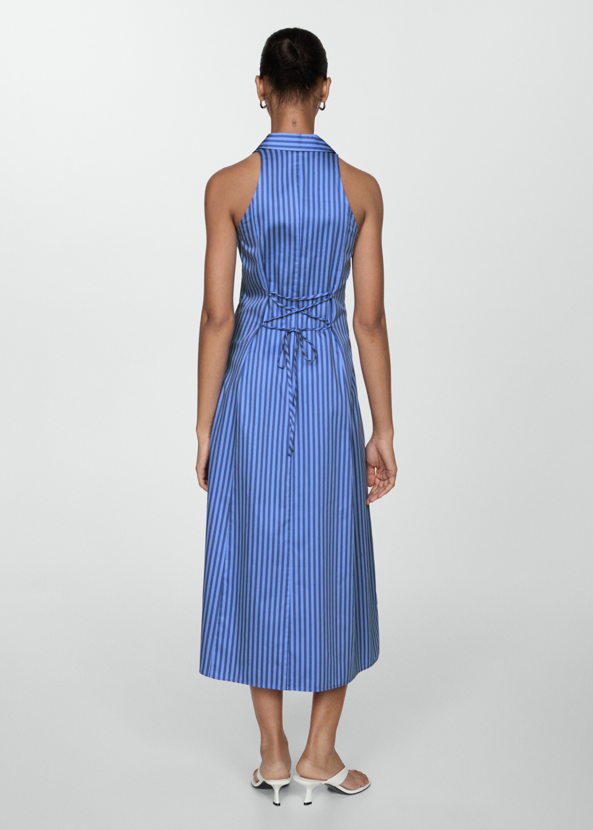 Striped shirt dress - Reverse of the article