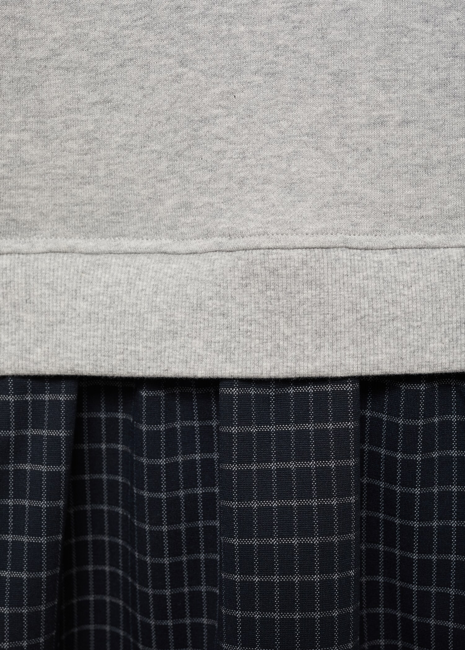 Vestido sudadera falda cuadros - Detalle del artículo 0