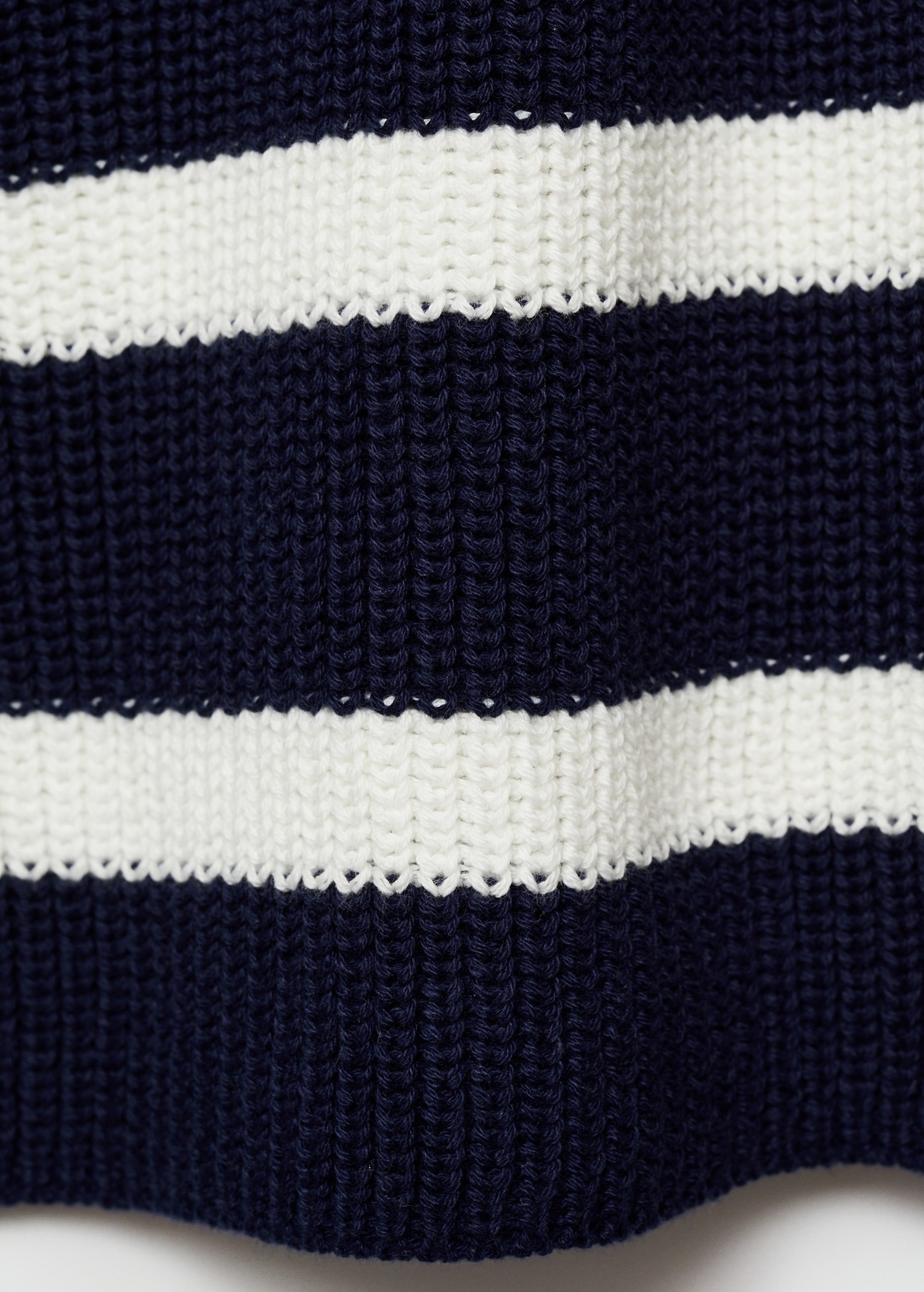 Striped knitted gilet - Details of the article 0