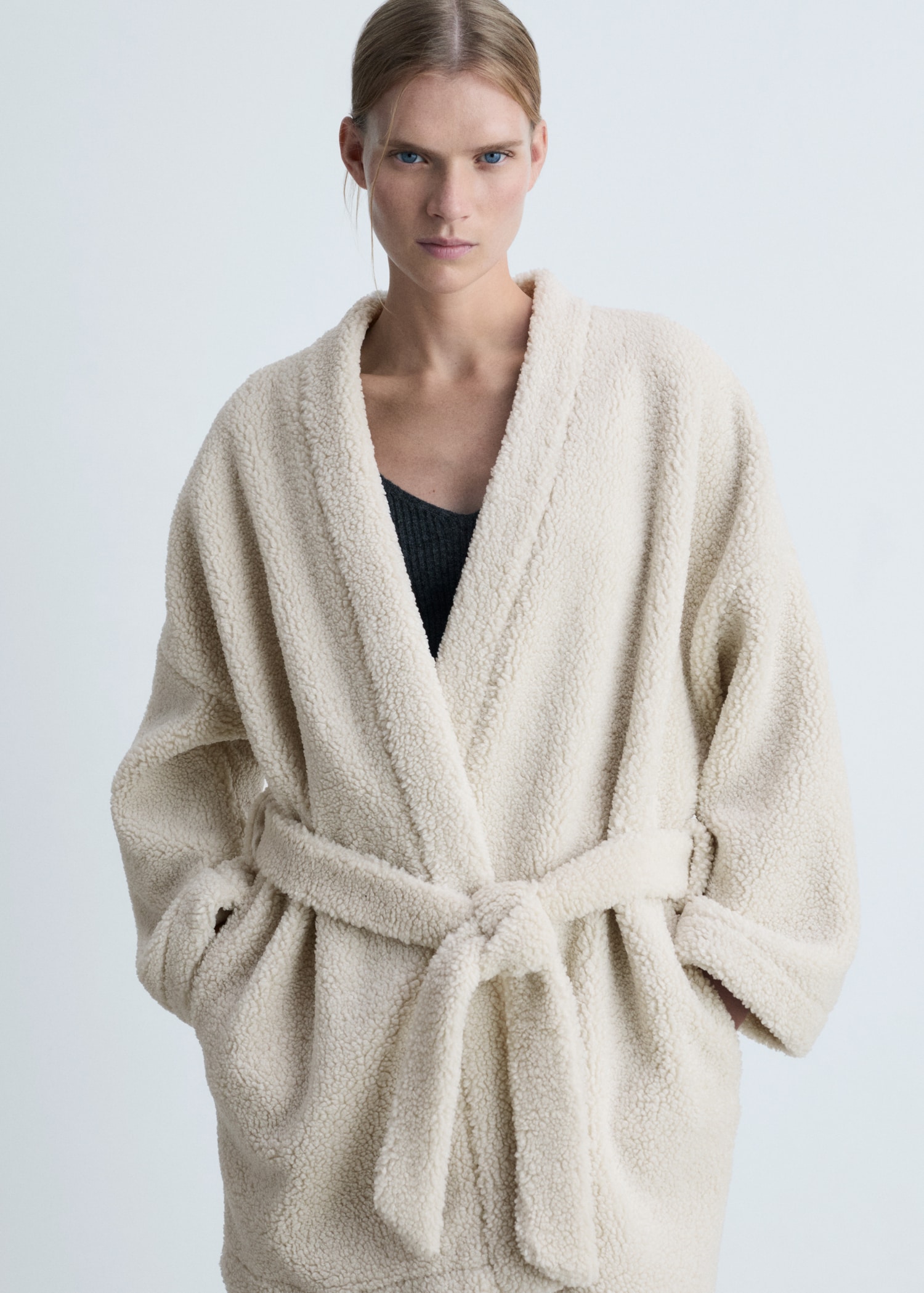 Robe de chambre polaire moutonnée MANGO Maroc