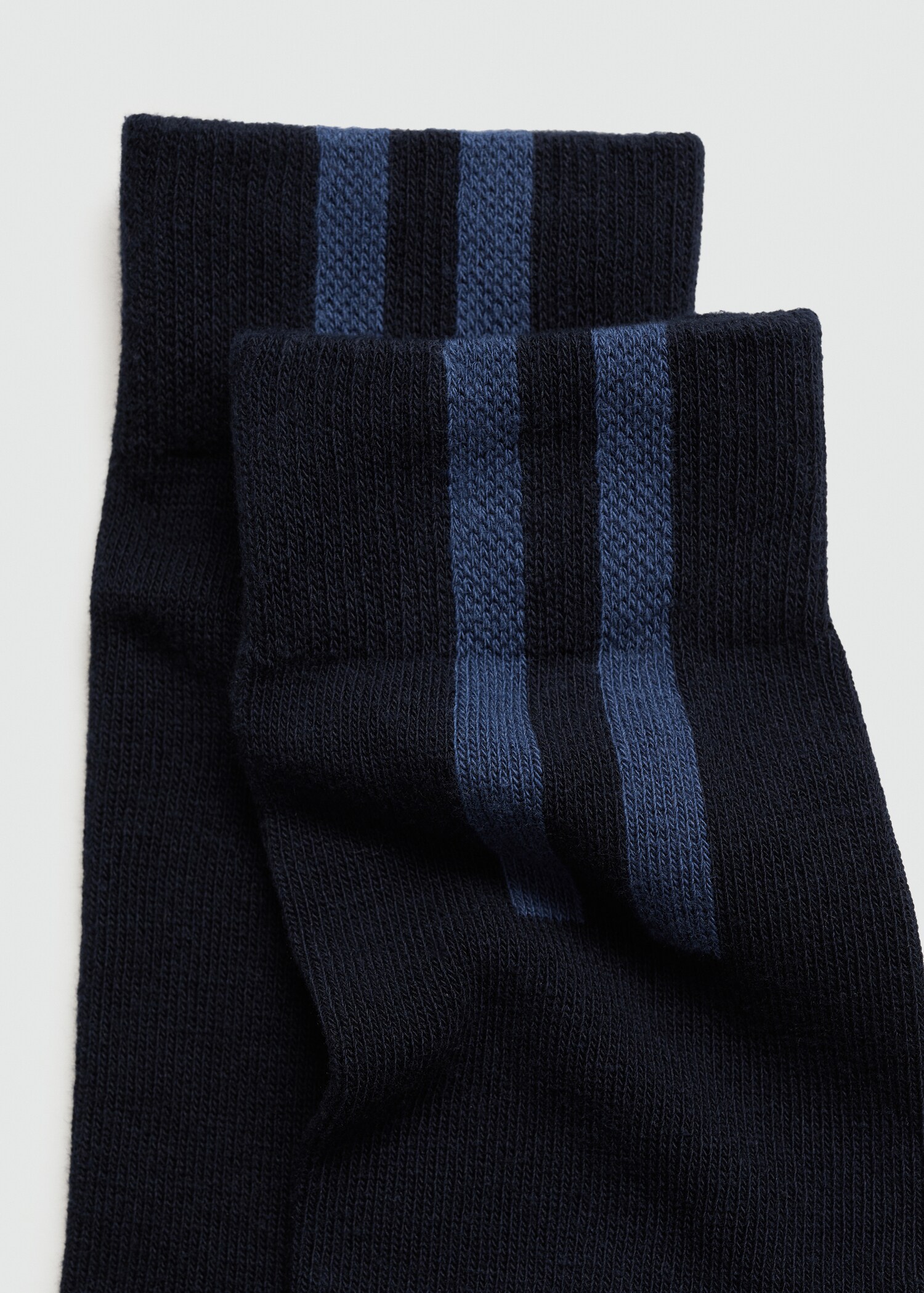 Striped cotton socks - Reverse of the article