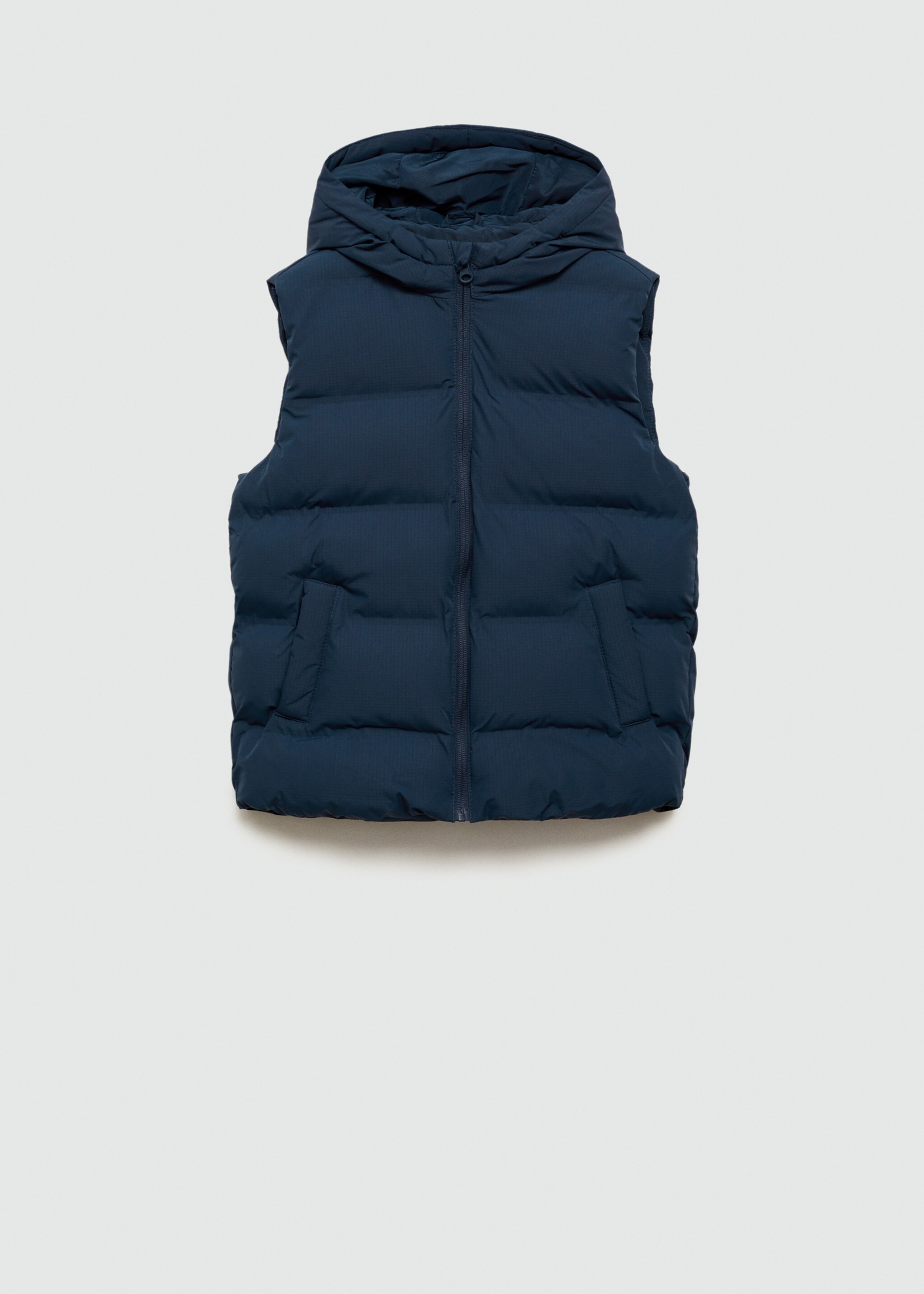 Quilted gilet with hood - Article without model