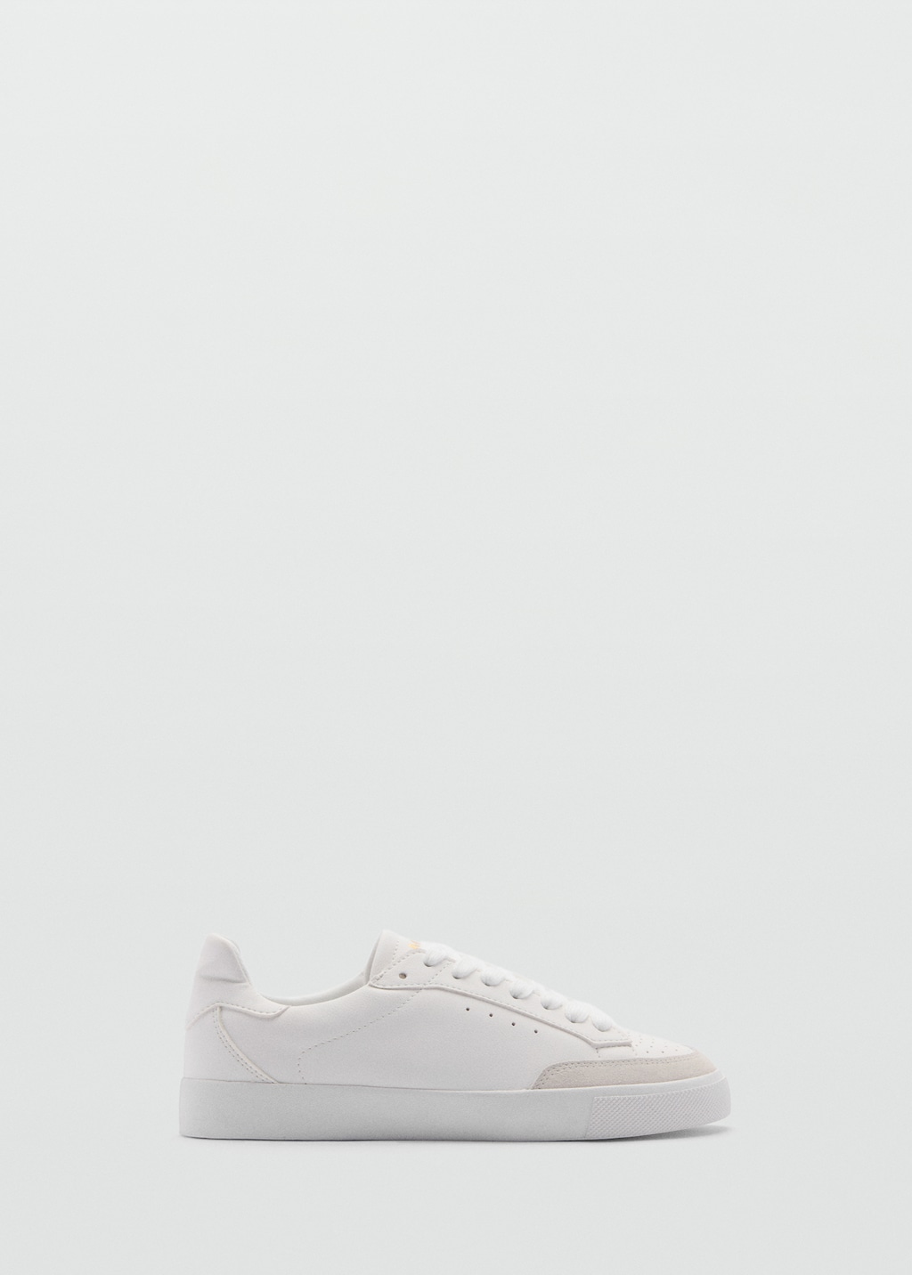 Leather panel sneakers - Woman | MANGO Malaysia