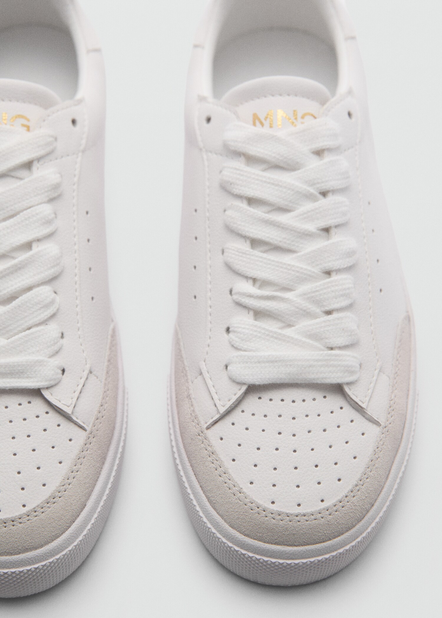 Leather panel sneakers - Details of the article 1