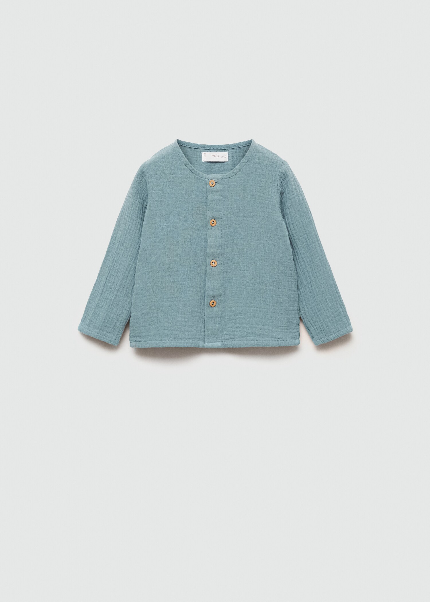Chemise coton tissu plissé - Article sans modèle