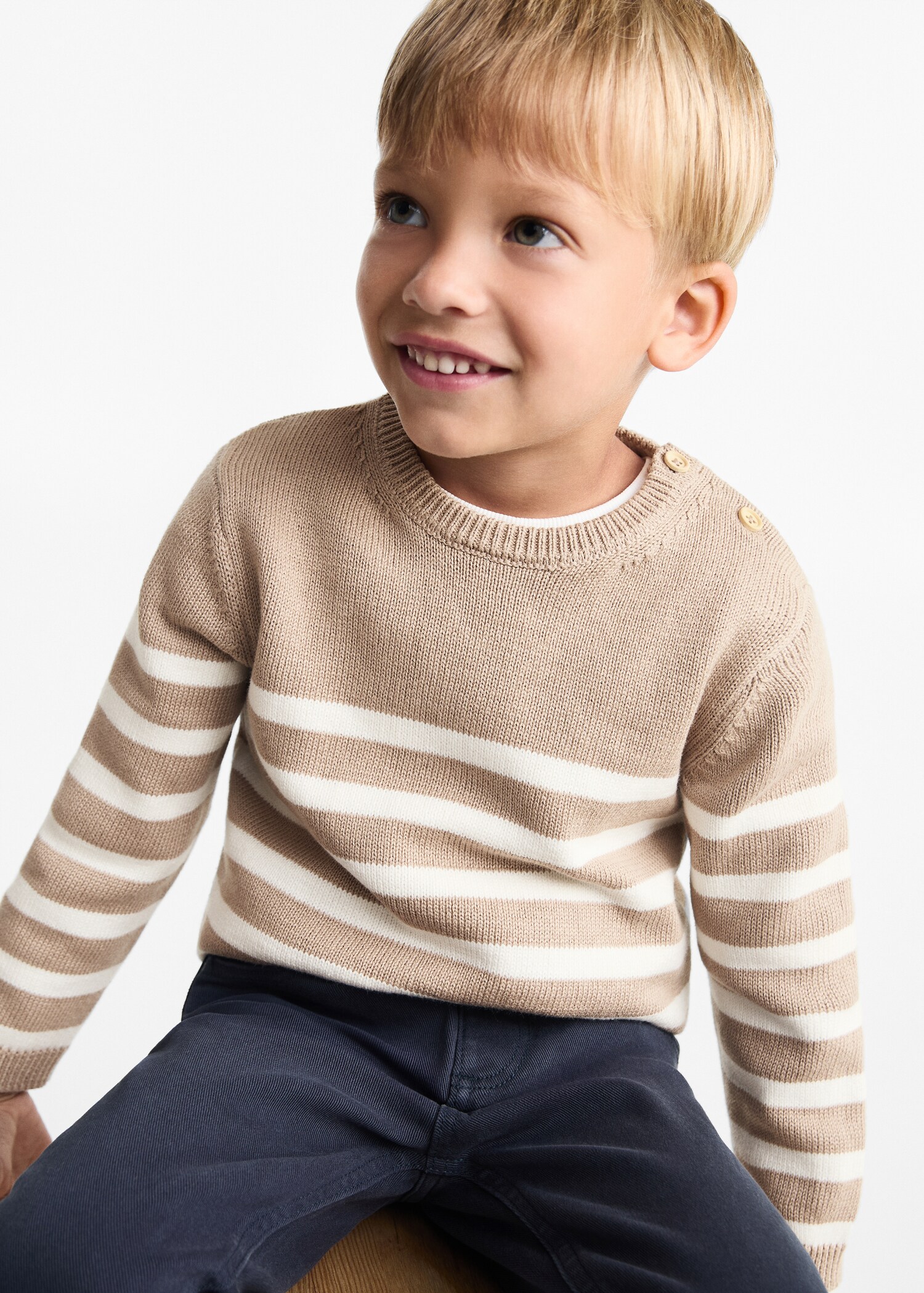 Buttons detail knit sweater - Medium plane